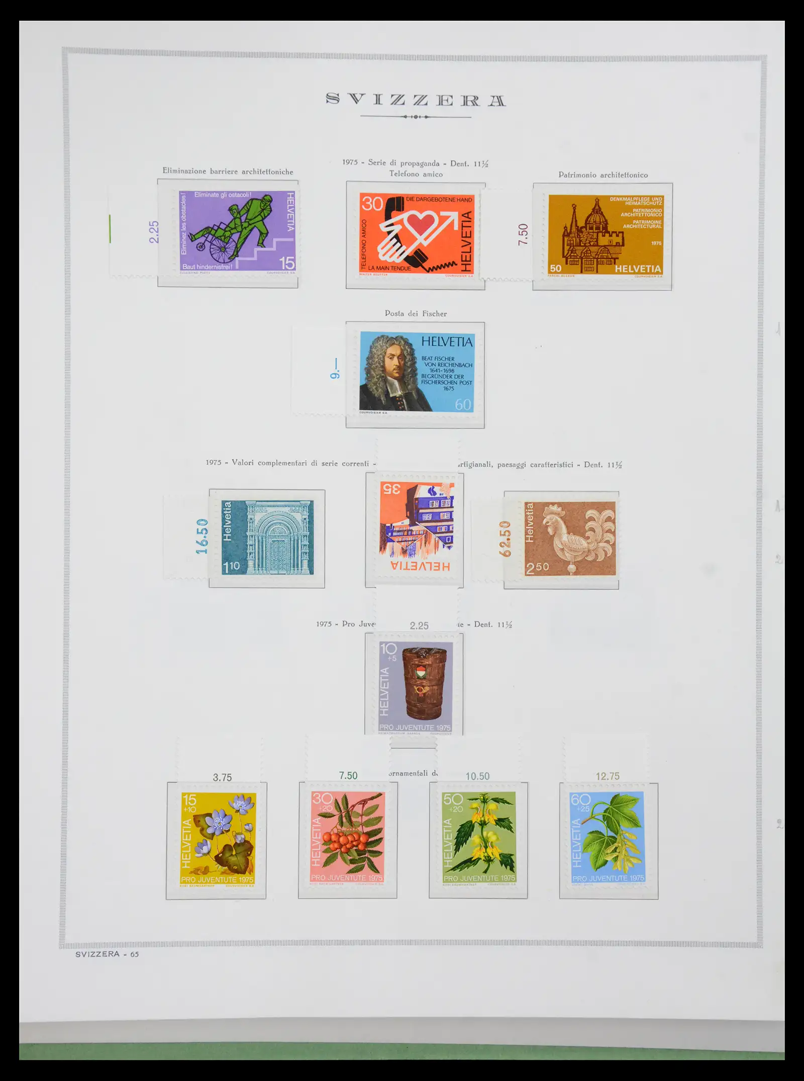 41057 0094 - Stamp collection 41057 Switzerland complete 1913-1985.