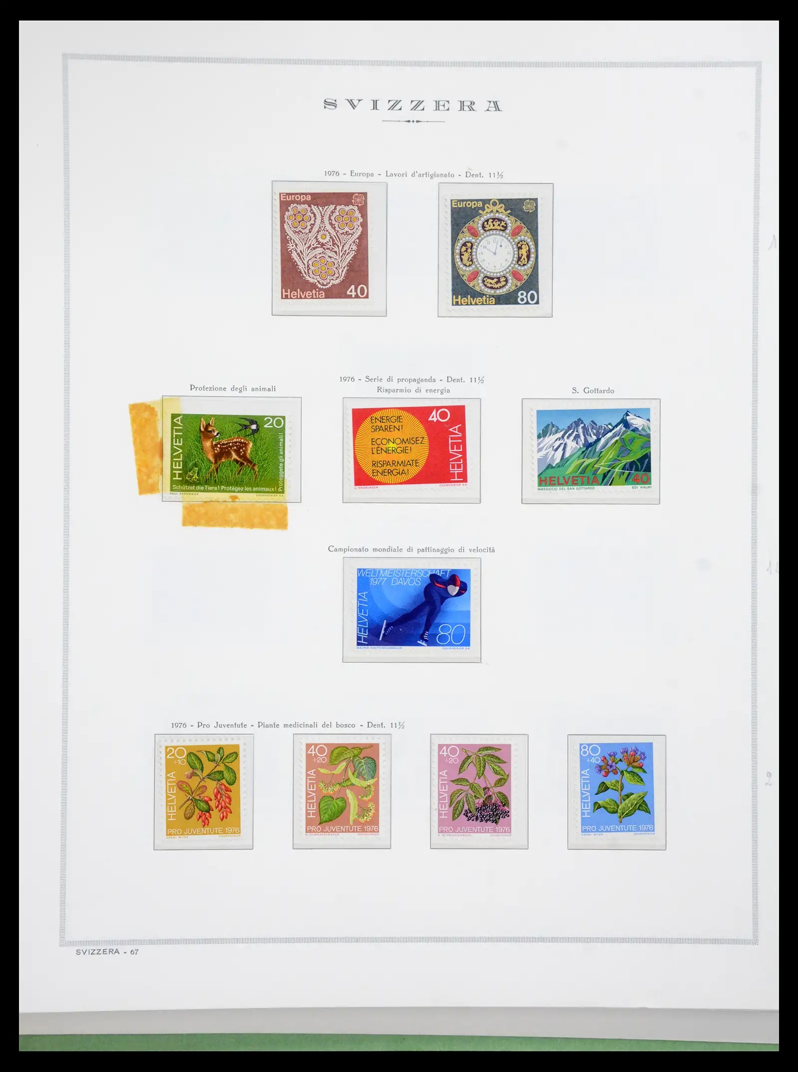 41057 0096 - Stamp collection 41057 Switzerland complete 1913-1985.