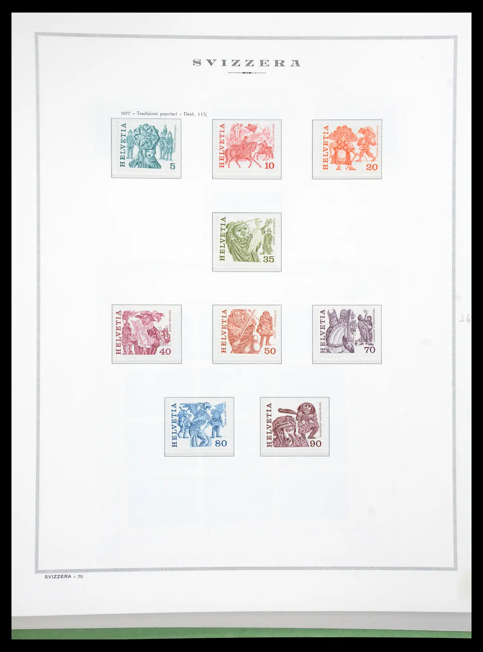 41057 0099 - Stamp collection 41057 Switzerland complete 1913-1985.