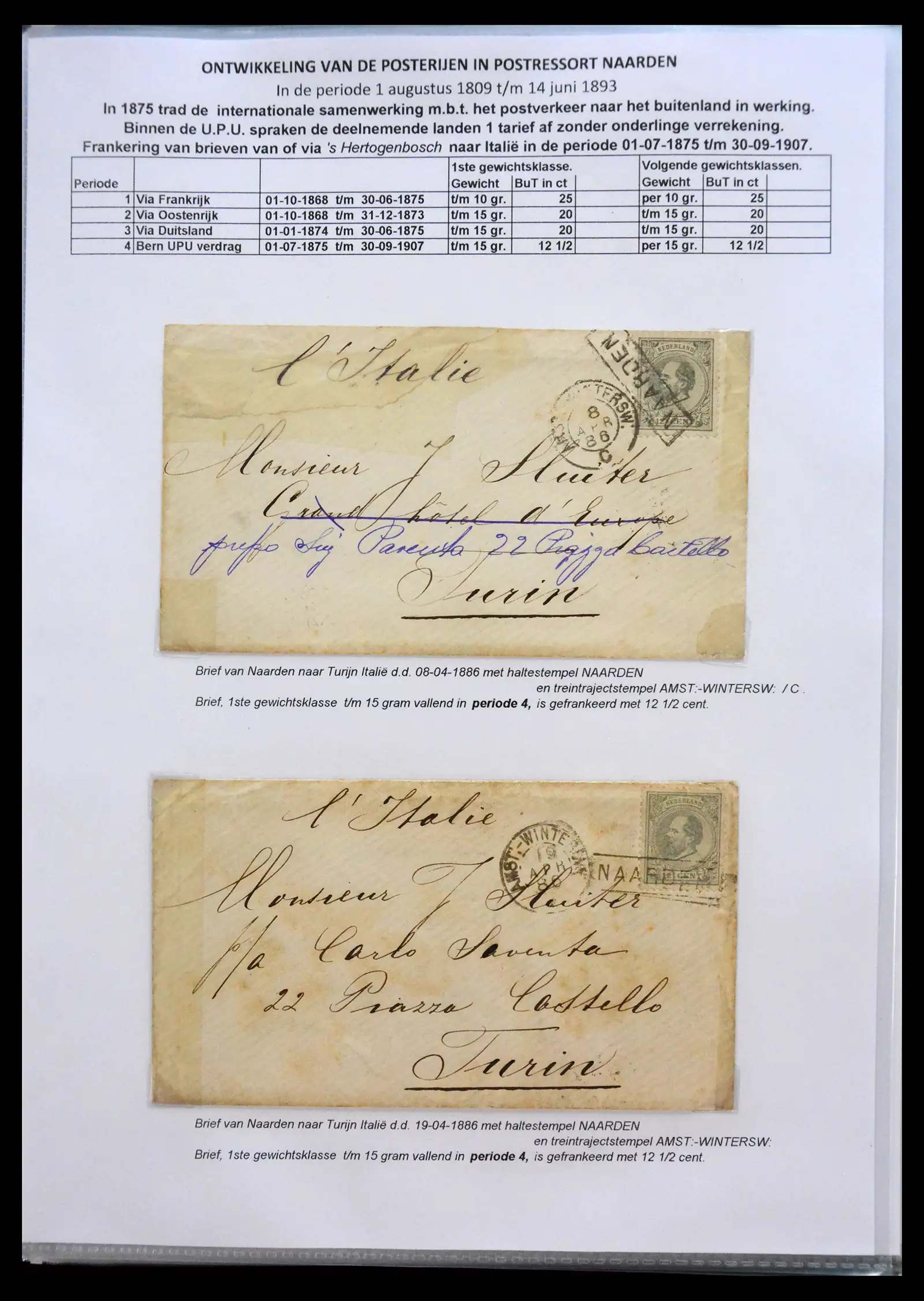 41058 0028 - Stamp collection 41058 Netherlands covers 1800-1900.