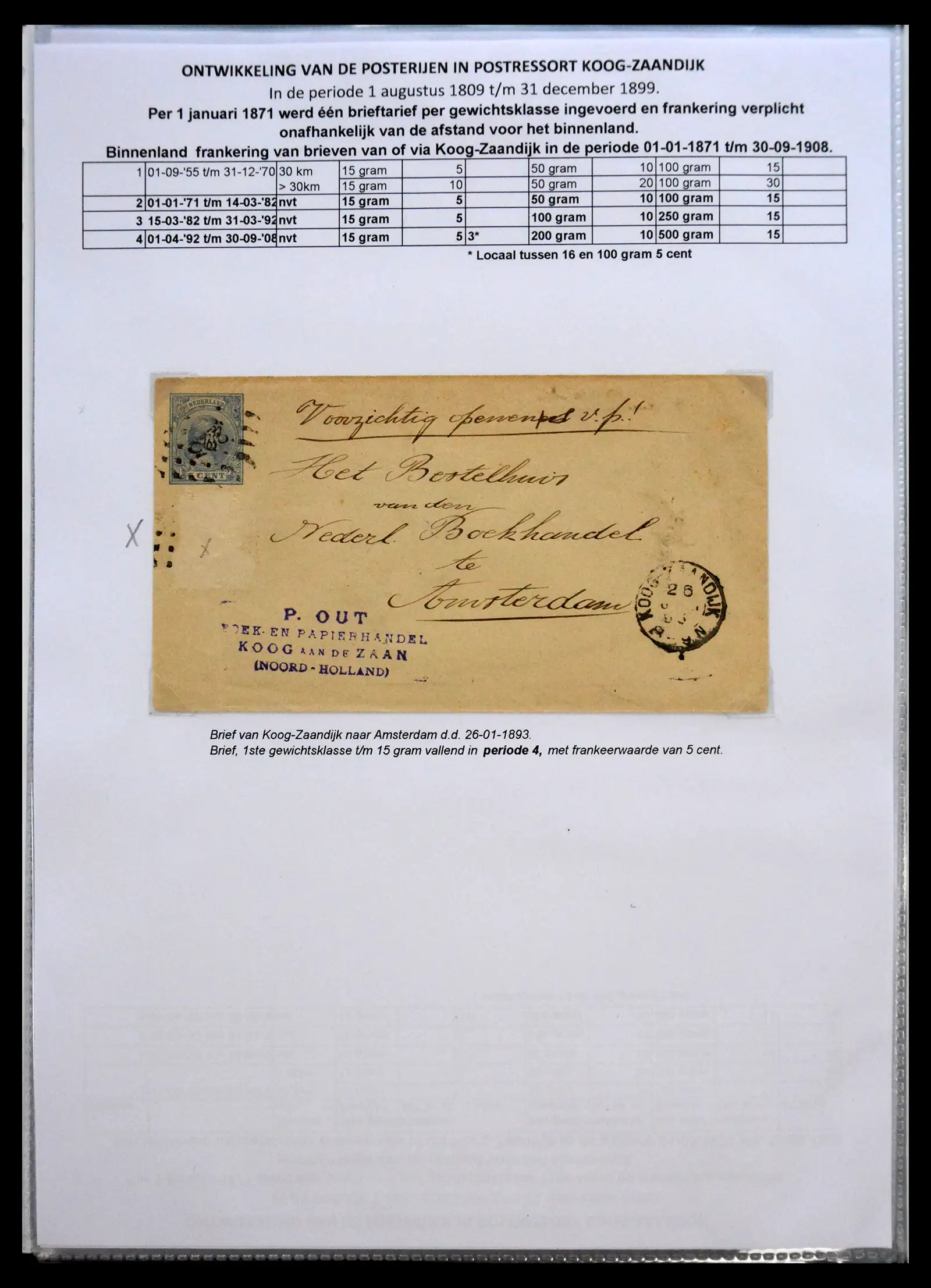 41058 0040 - Stamp collection 41058 Netherlands covers 1800-1900.