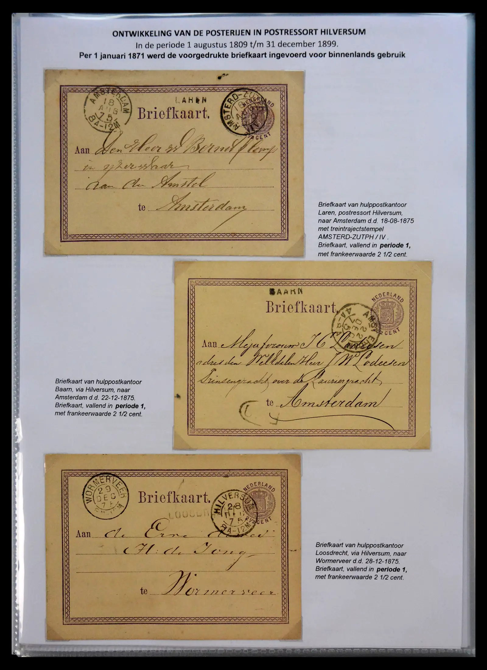 41058 0045 - Stamp collection 41058 Netherlands covers 1800-1900.