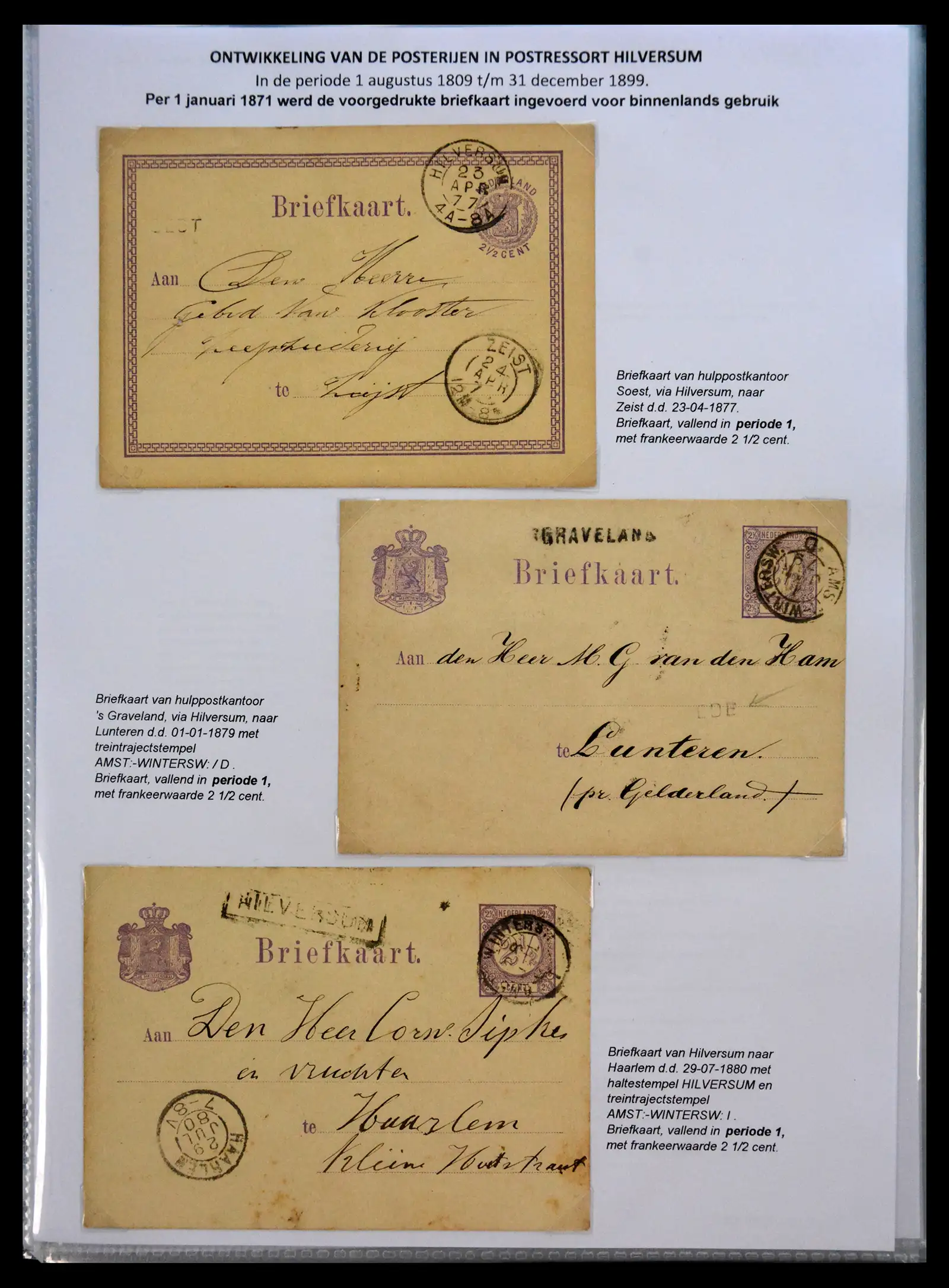41058 0047 - Stamp collection 41058 Netherlands covers 1800-1900.