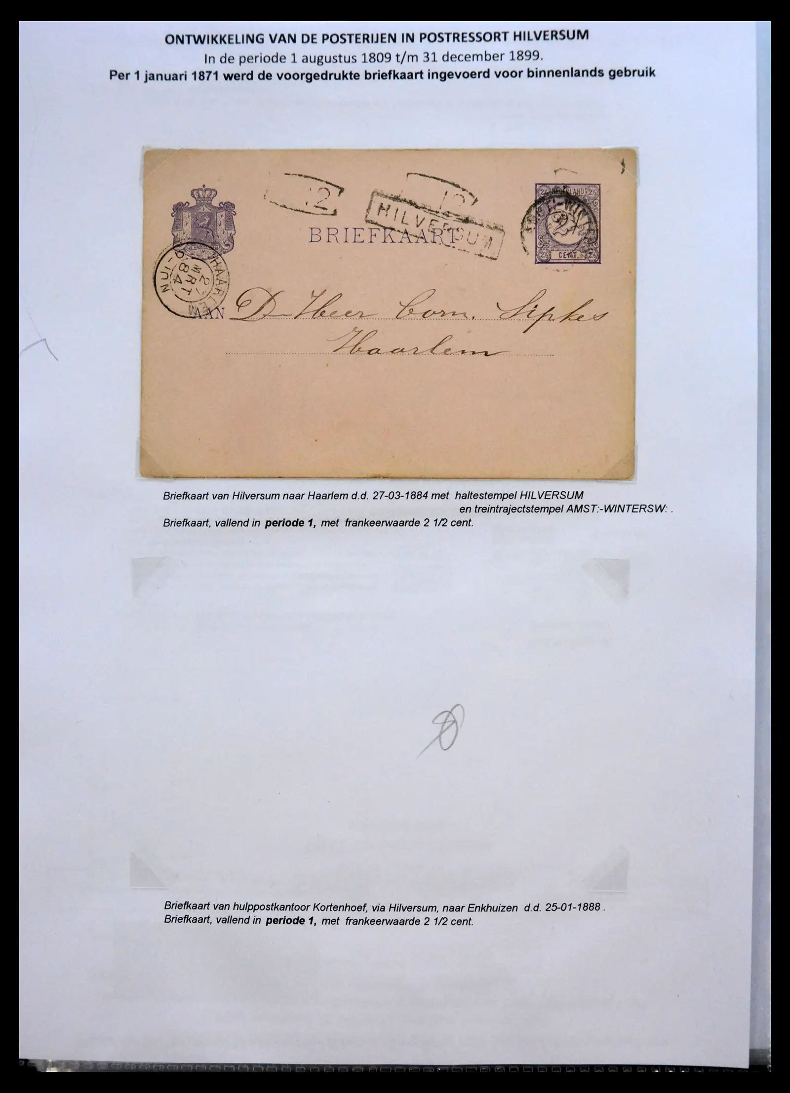 41058 0053 - Stamp collection 41058 Netherlands covers 1800-1900.
