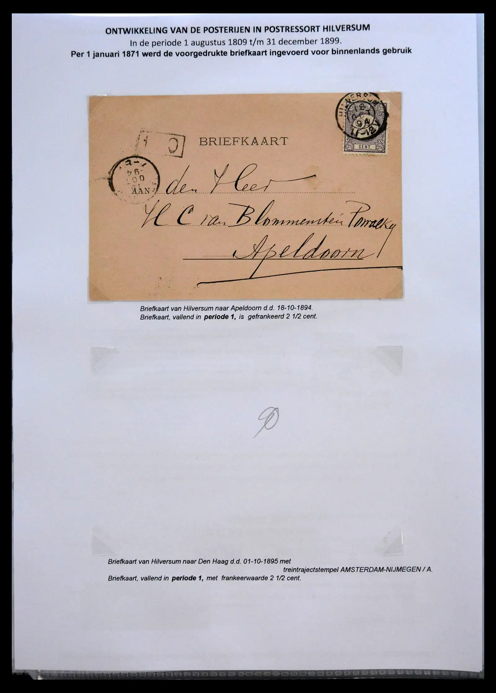 41058 0057 - Stamp collection 41058 Netherlands covers 1800-1900.