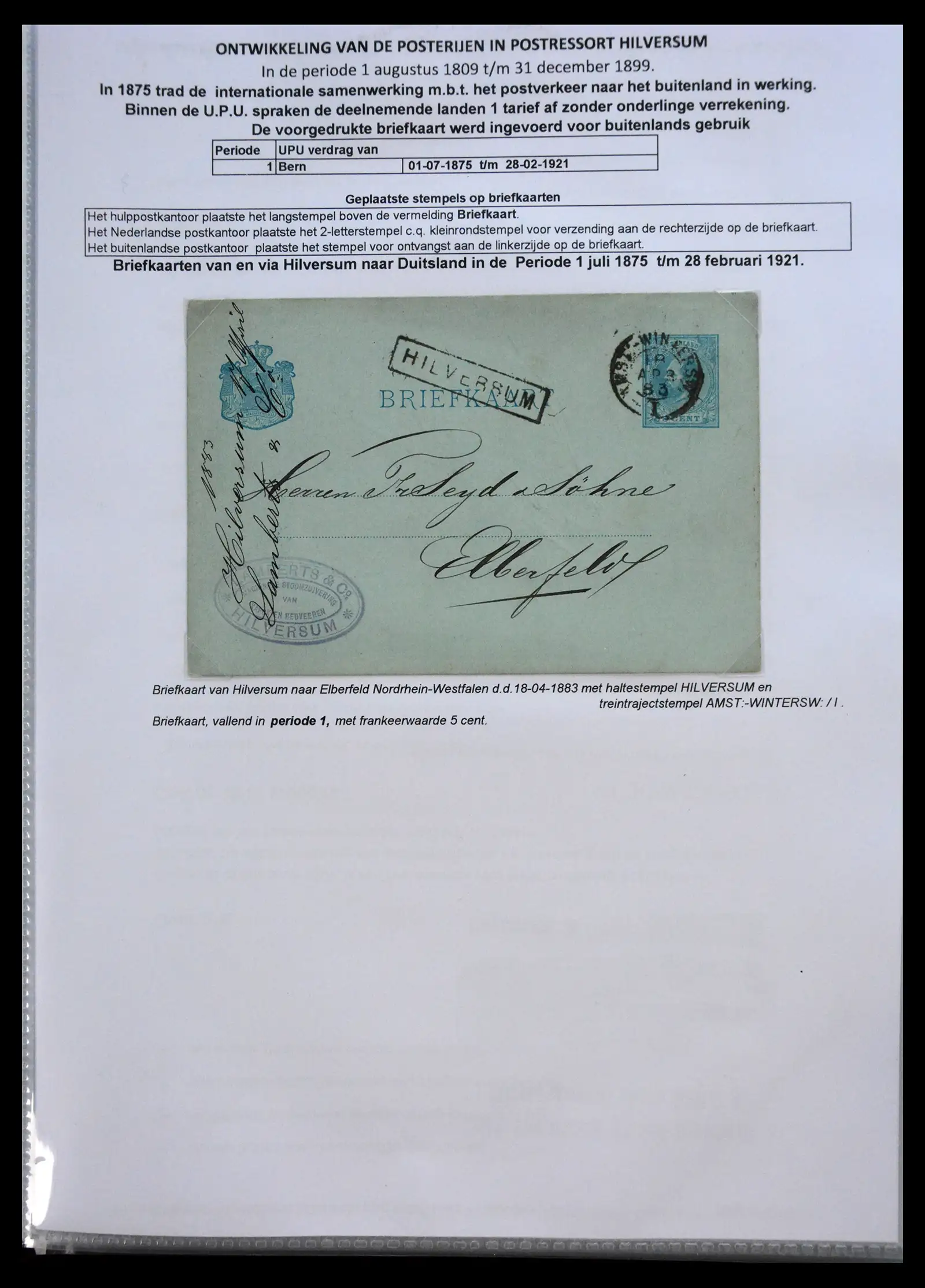 41058 0058 - Stamp collection 41058 Netherlands covers 1800-1900.