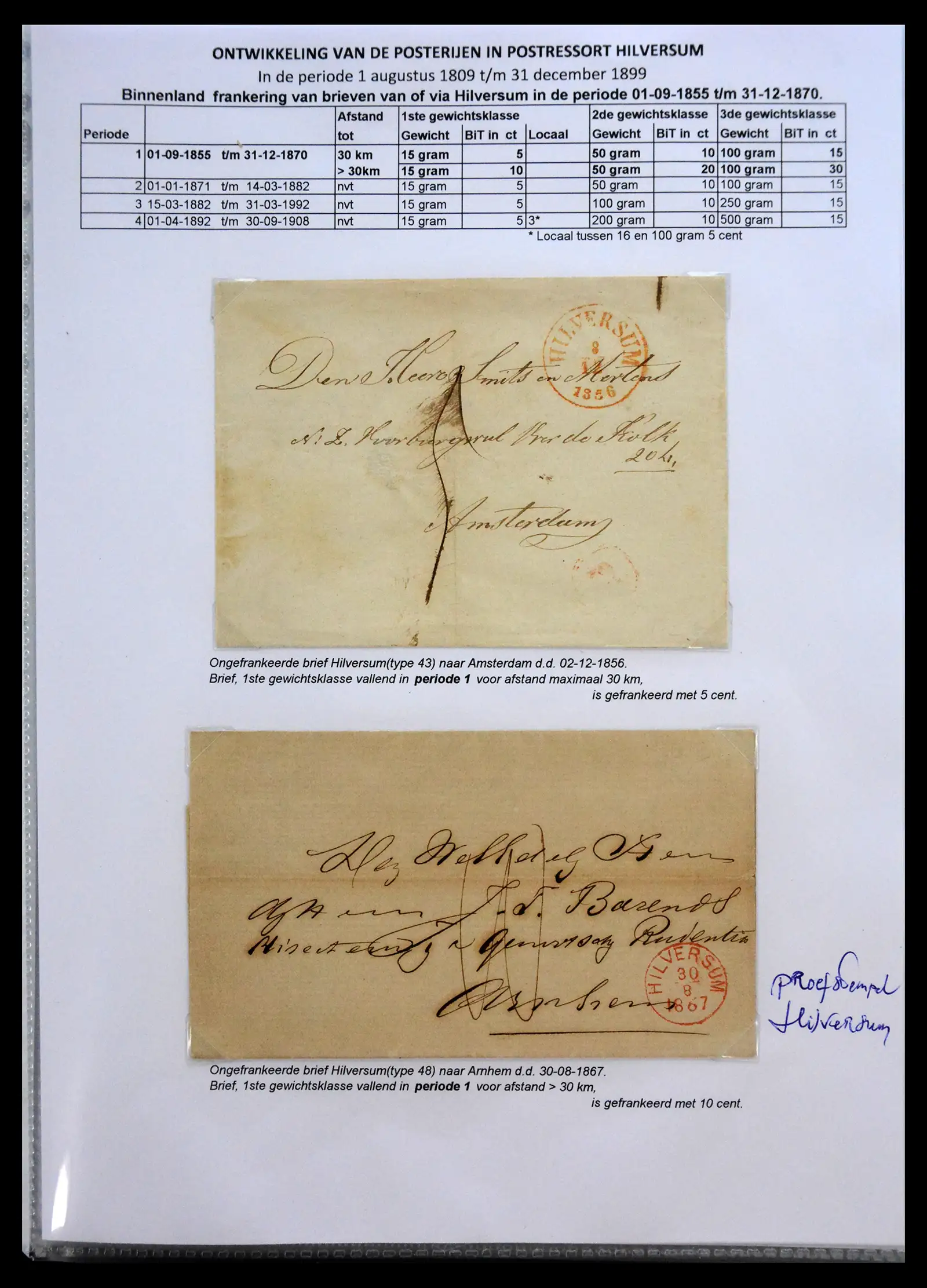 41058 0060 - Stamp collection 41058 Netherlands covers 1800-1900.