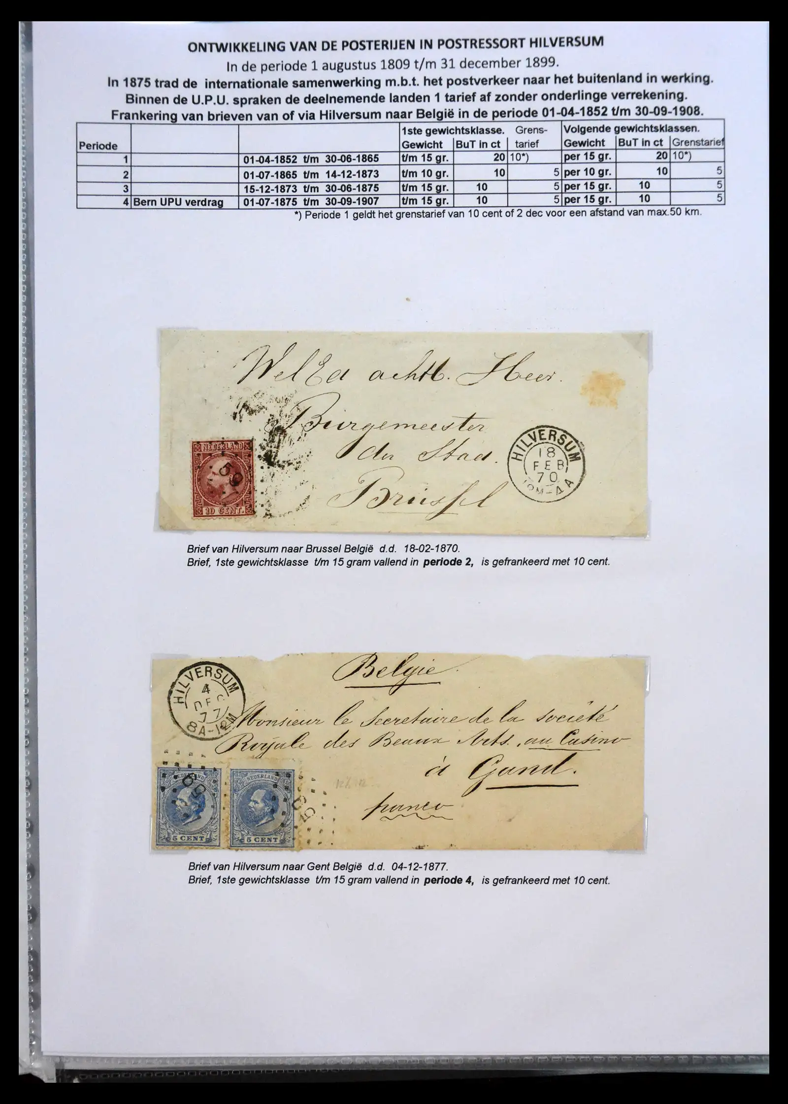 41058 0066 - Stamp collection 41058 Netherlands covers 1800-1900.