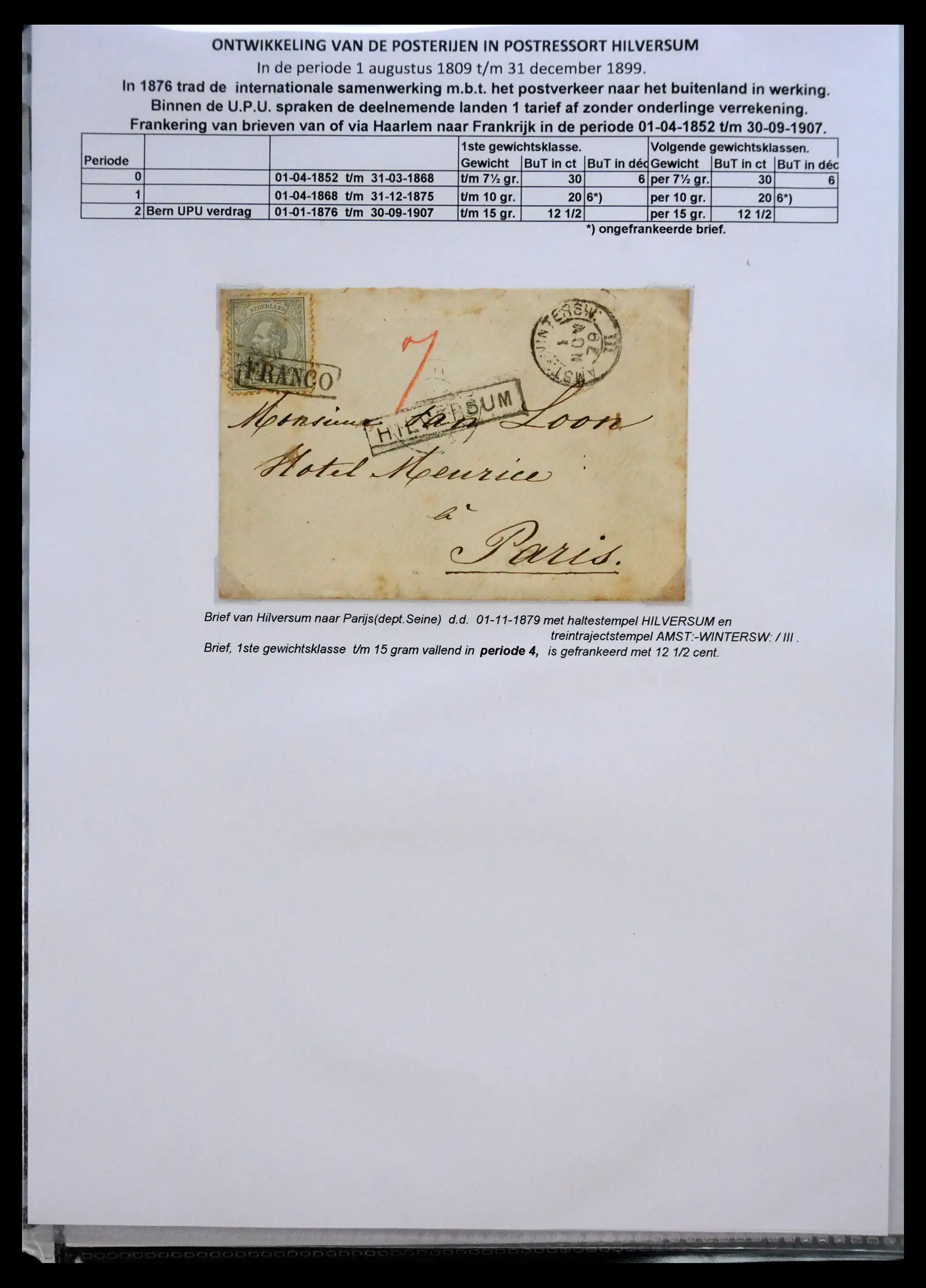 41058 0069 - Stamp collection 41058 Netherlands covers 1800-1900.