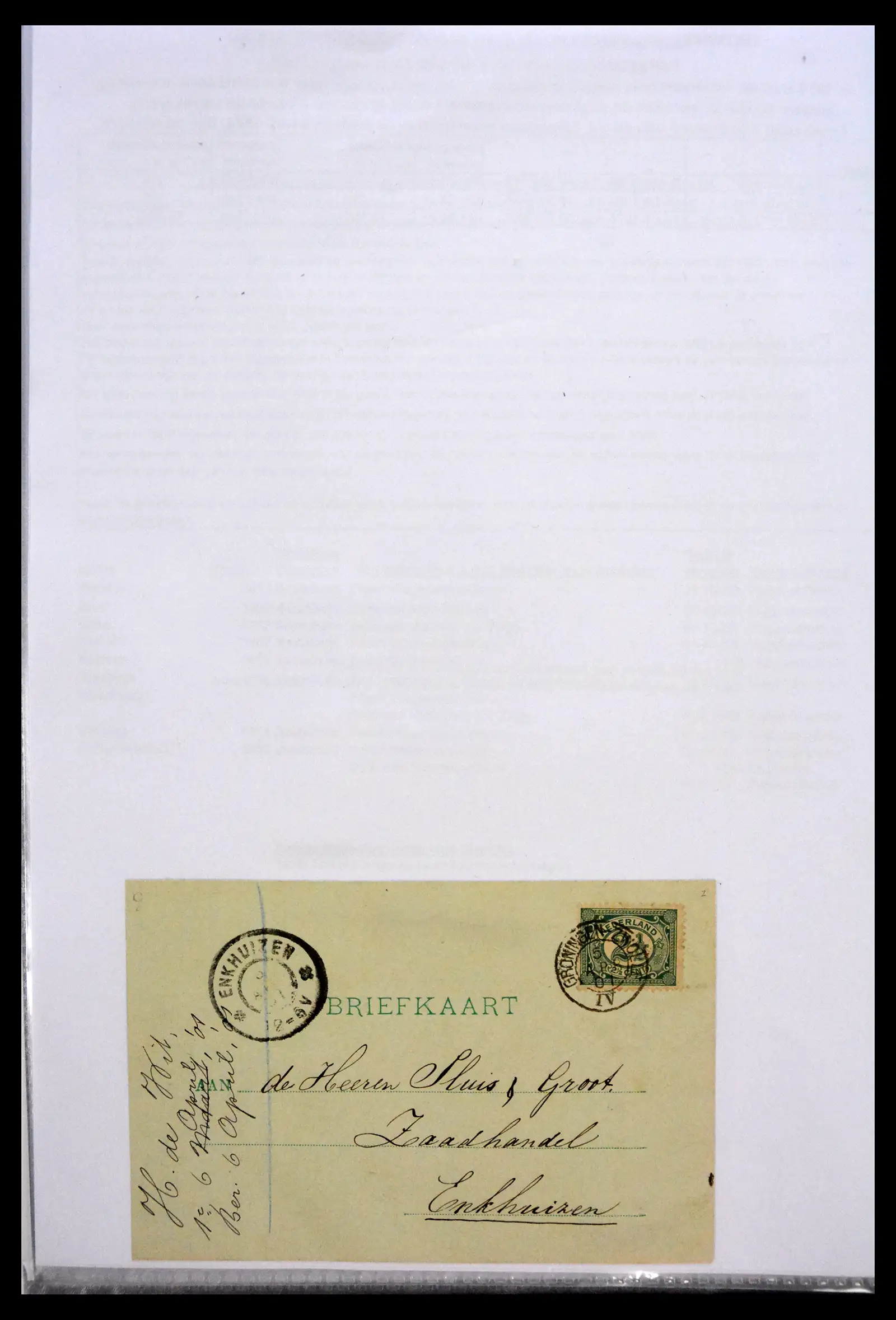 41058 0075 - Stamp collection 41058 Netherlands covers 1800-1900.