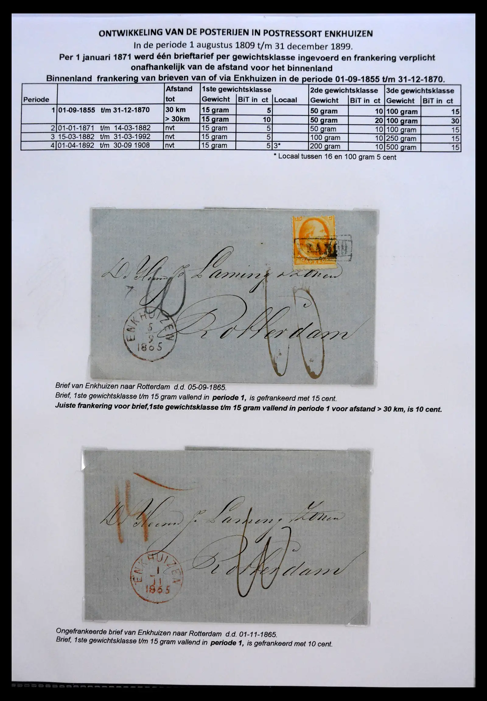 41058 0088 - Stamp collection 41058 Netherlands covers 1800-1900.
