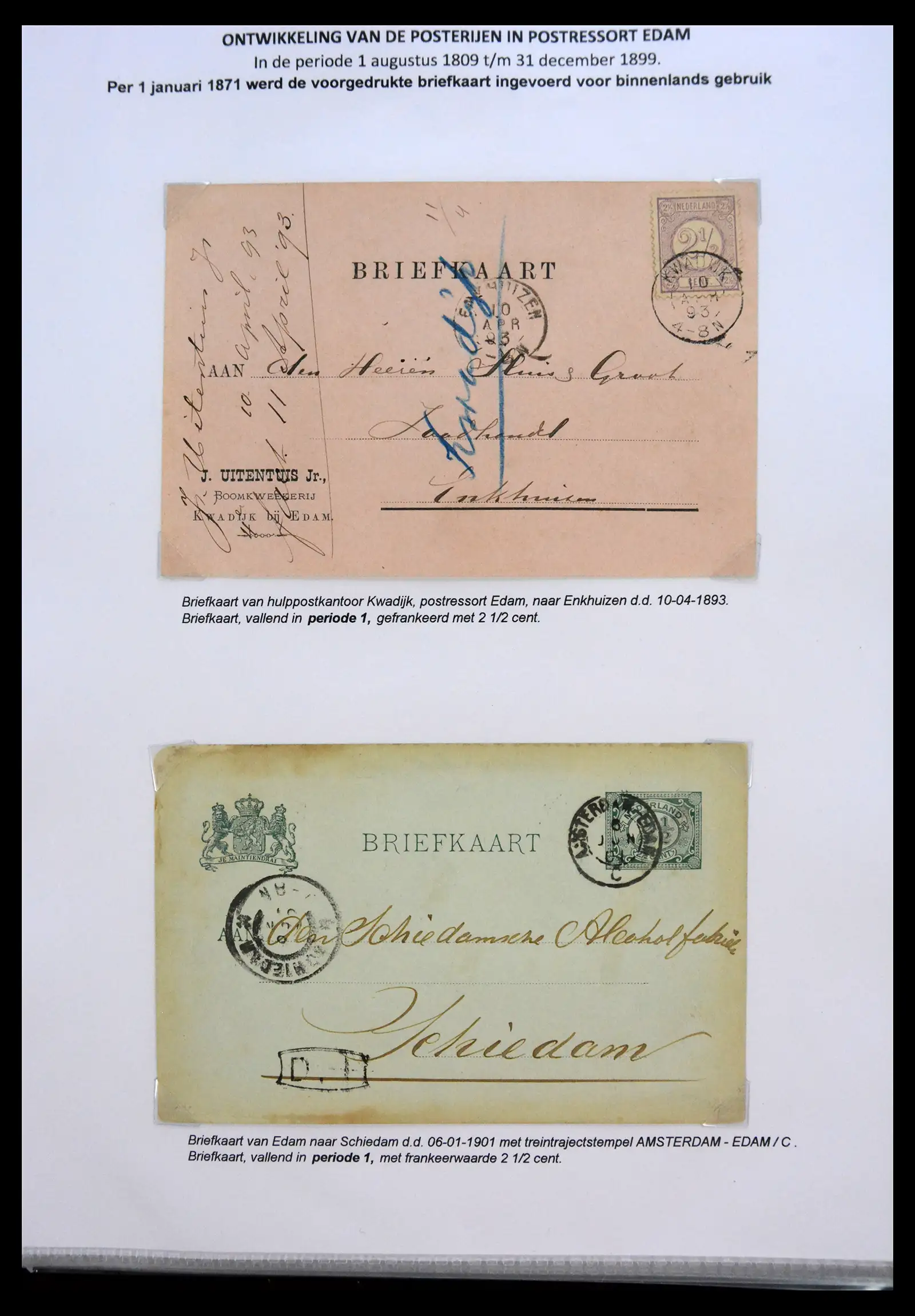 41058 0097 - Stamp collection 41058 Netherlands covers 1800-1900.