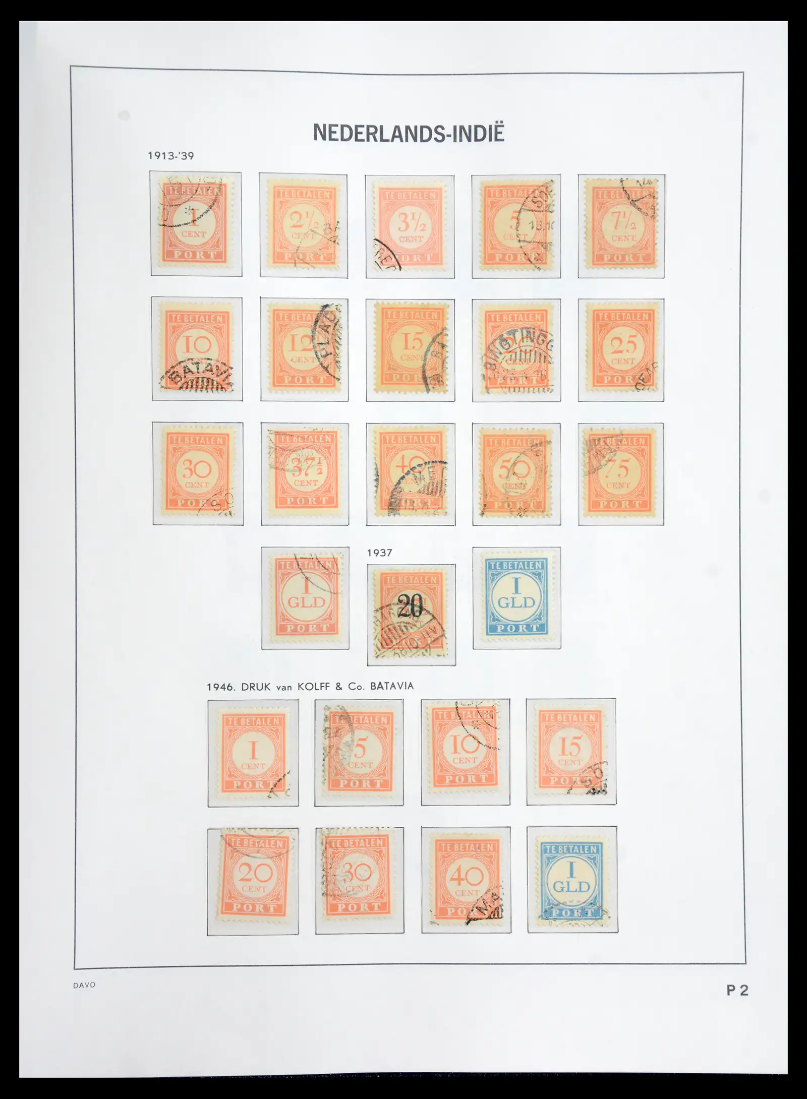 41059 0024 - Postzegelverzameling 41059 Nederlands Indie 1864-1948.
