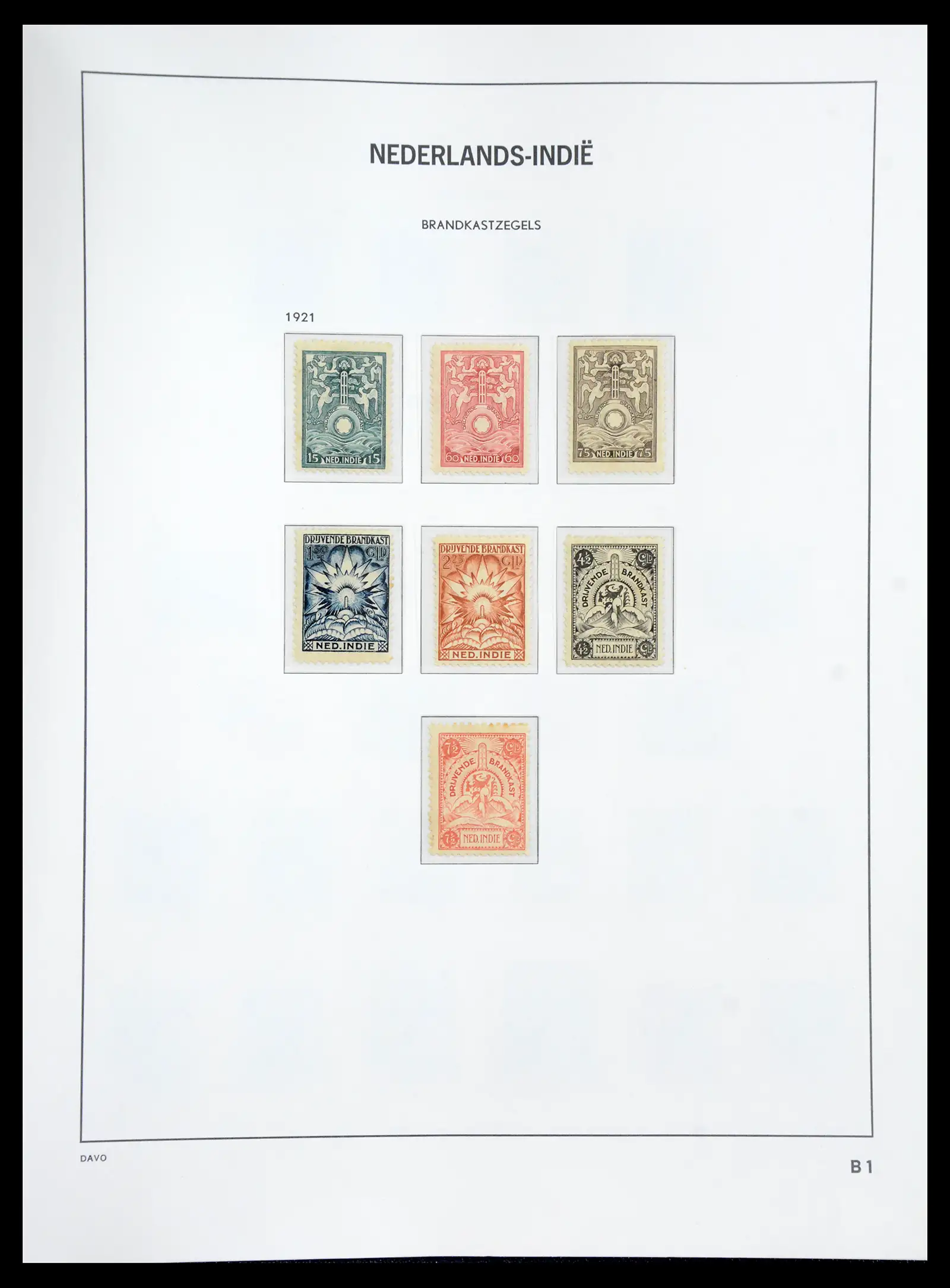 41059 0026 - Postzegelverzameling 41059 Nederlands Indie 1864-1948.
