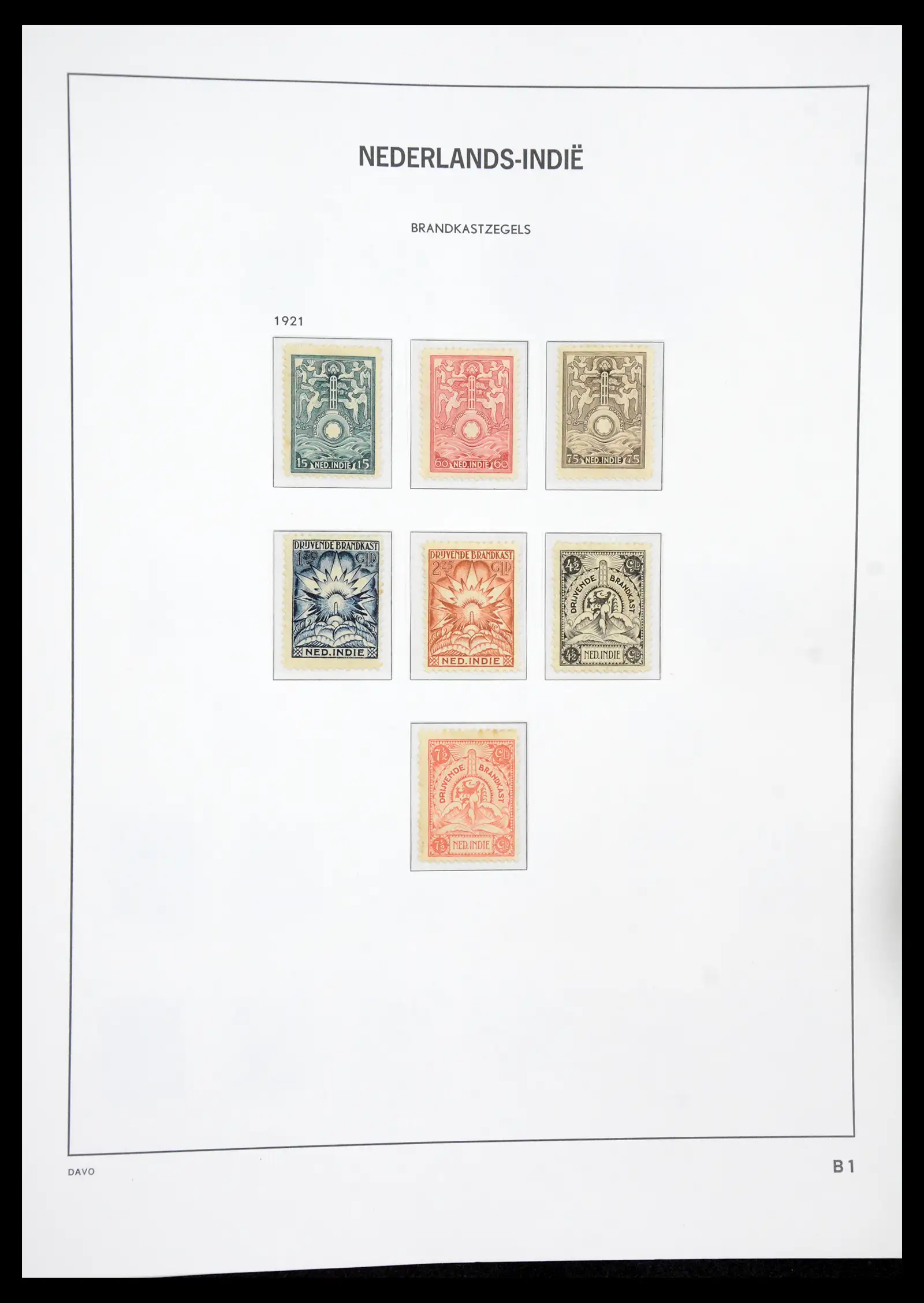 41059 0027 - Postzegelverzameling 41059 Nederlands Indie 1864-1948.