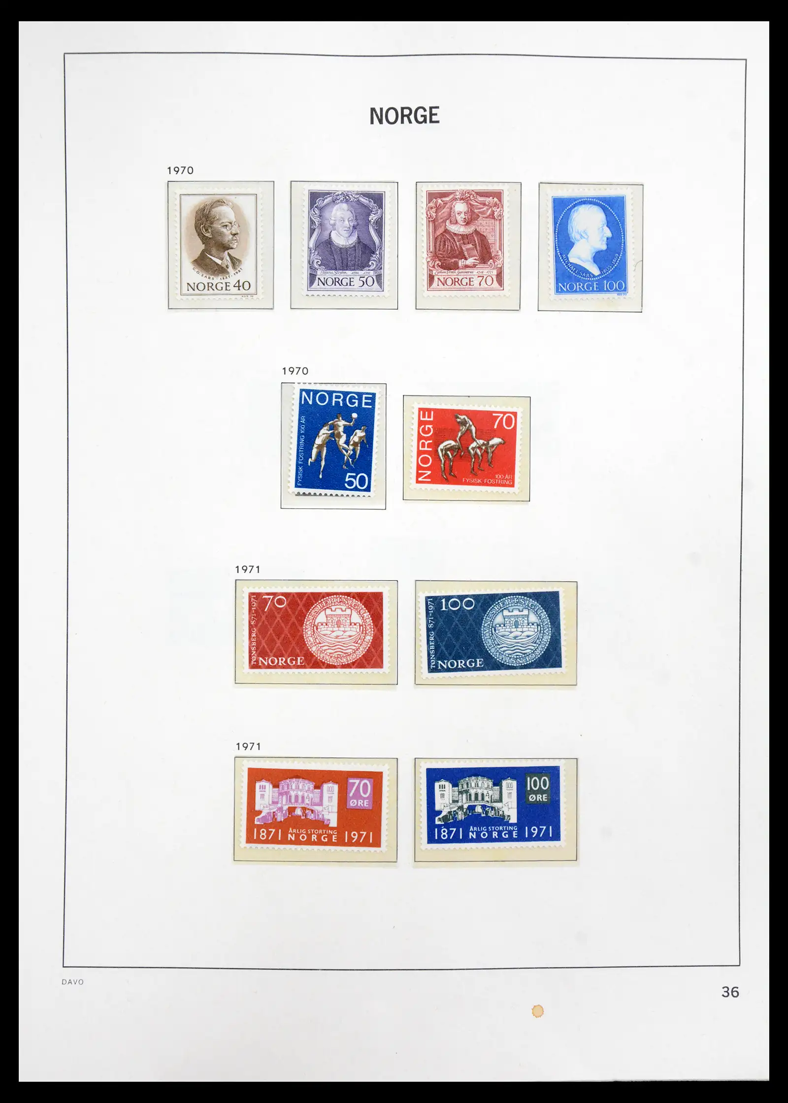 41062 0021 - Stamp collection 41062 Norway complete 1950-1009.