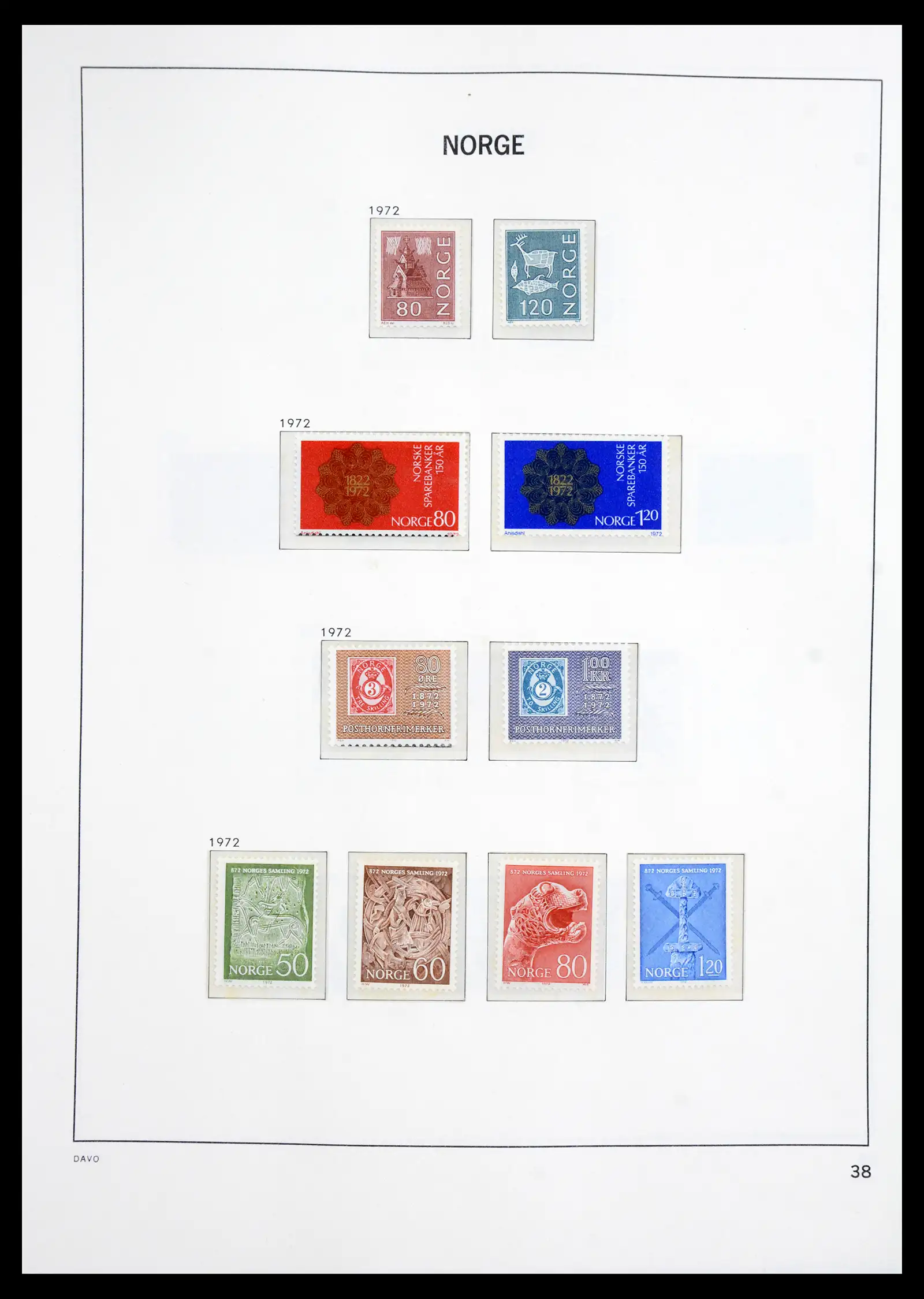 41062 0023 - Stamp collection 41062 Norway complete 1950-1009.