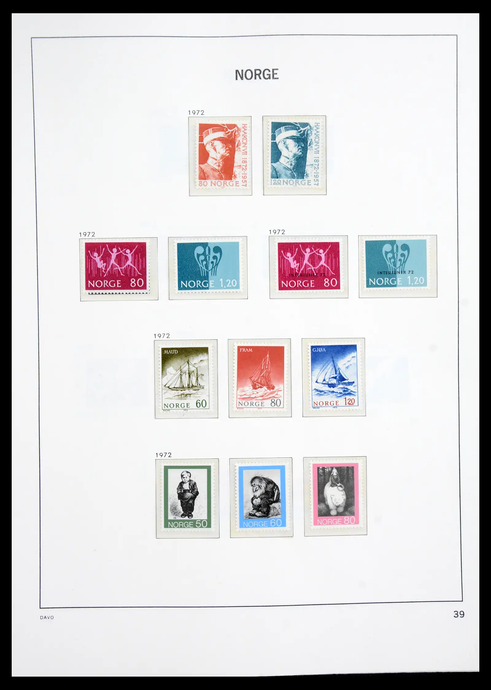 41062 0024 - Stamp collection 41062 Norway complete 1950-1009.