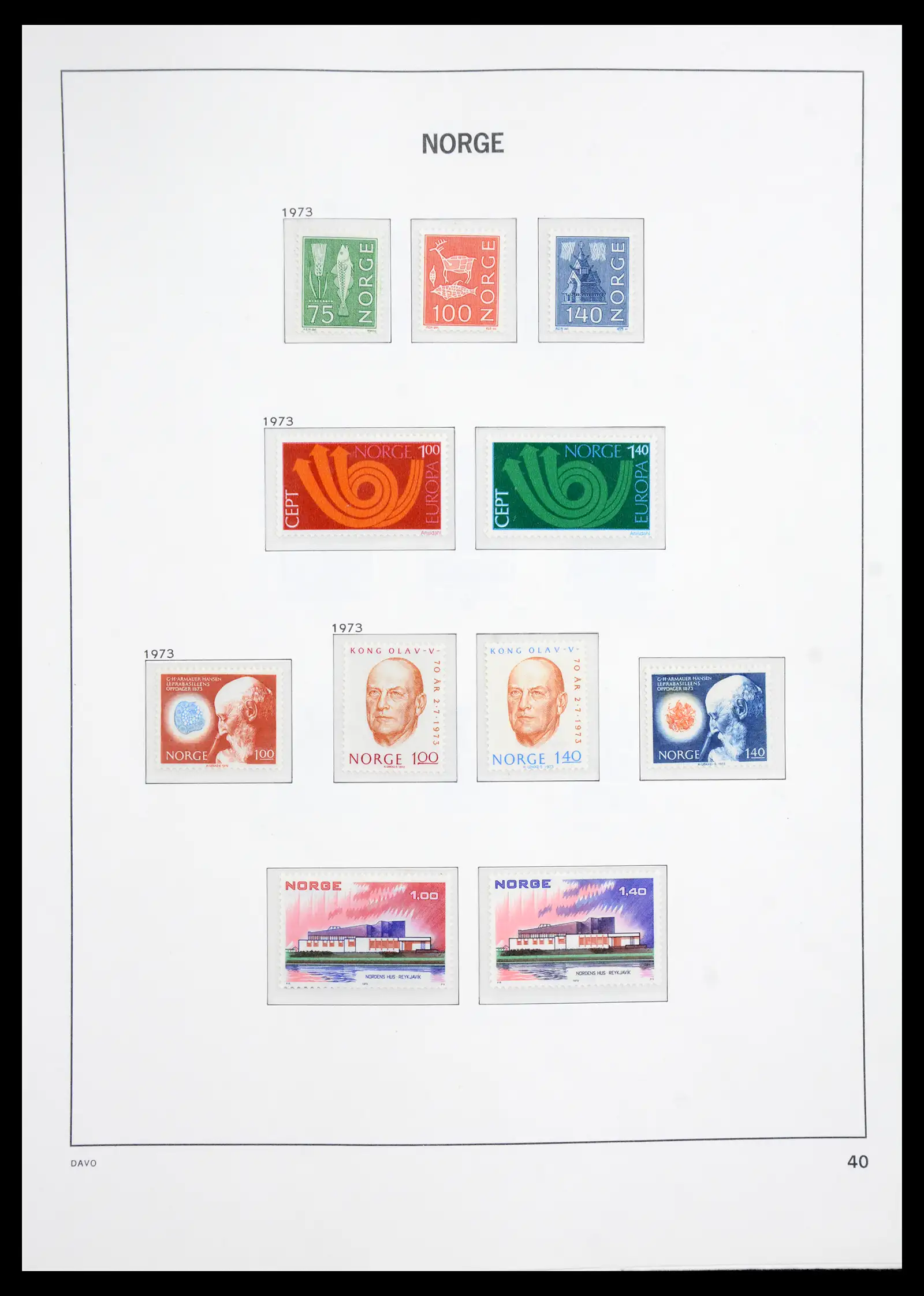 41062 0025 - Stamp collection 41062 Norway complete 1950-1009.