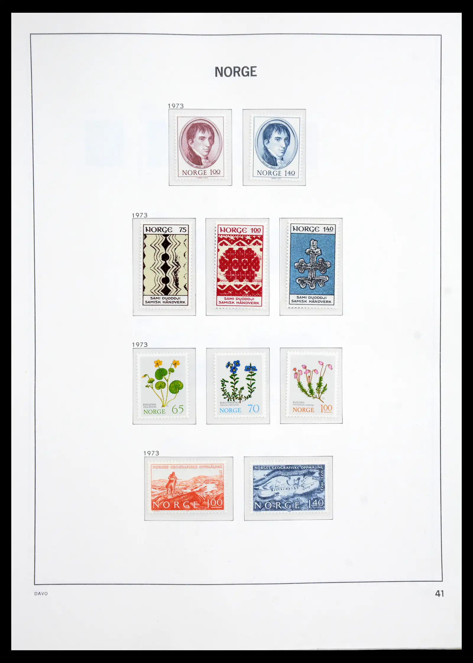 41062 0026 - Stamp collection 41062 Norway complete 1950-1009.
