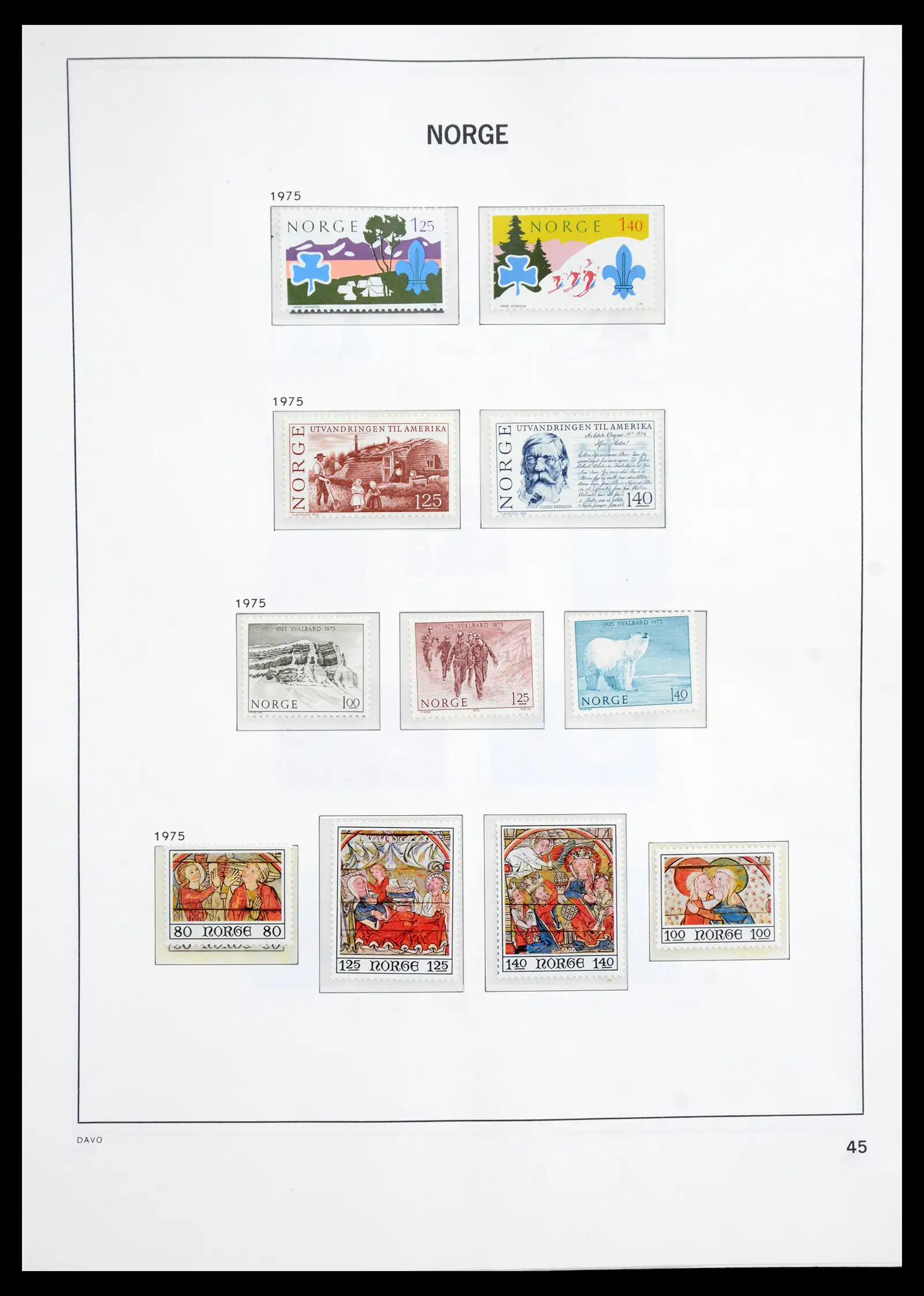 41062 0030 - Stamp collection 41062 Norway complete 1950-1009.