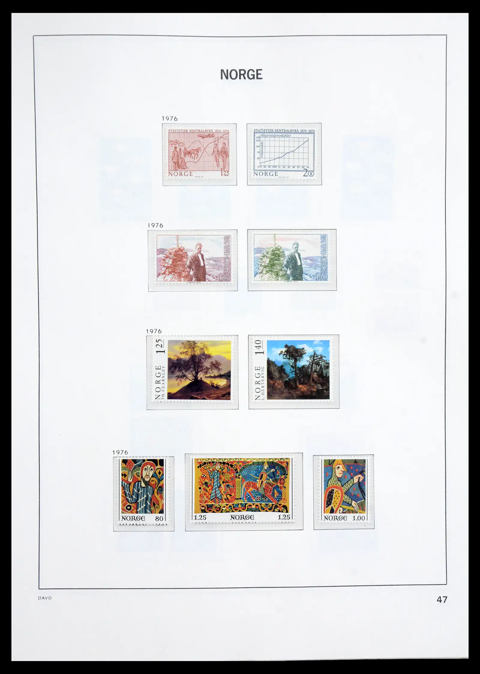 41062 0032 - Stamp collection 41062 Norway complete 1950-1009.