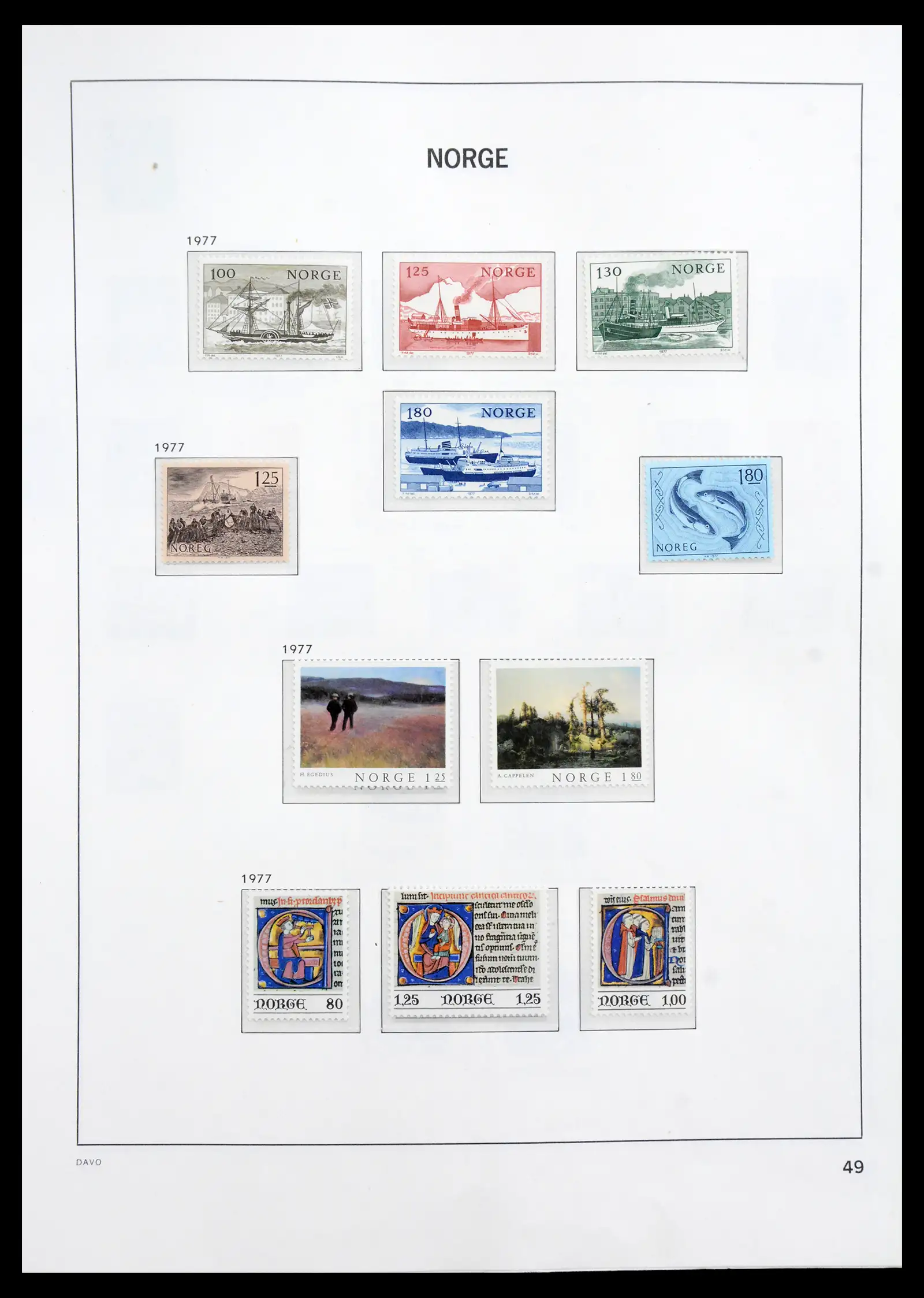 41062 0034 - Stamp collection 41062 Norway complete 1950-1009.