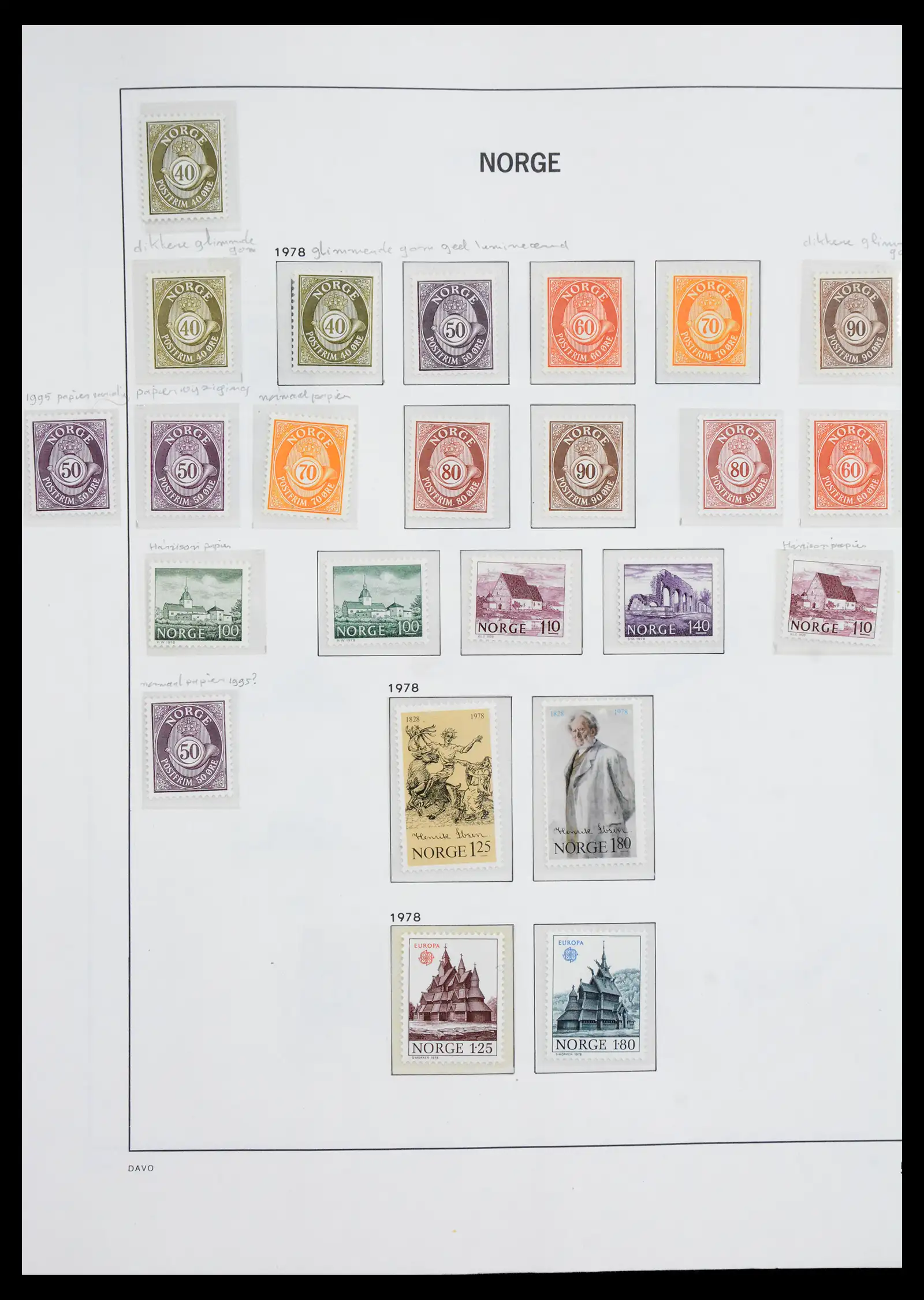 41062 0035 - Stamp collection 41062 Norway complete 1950-1009.