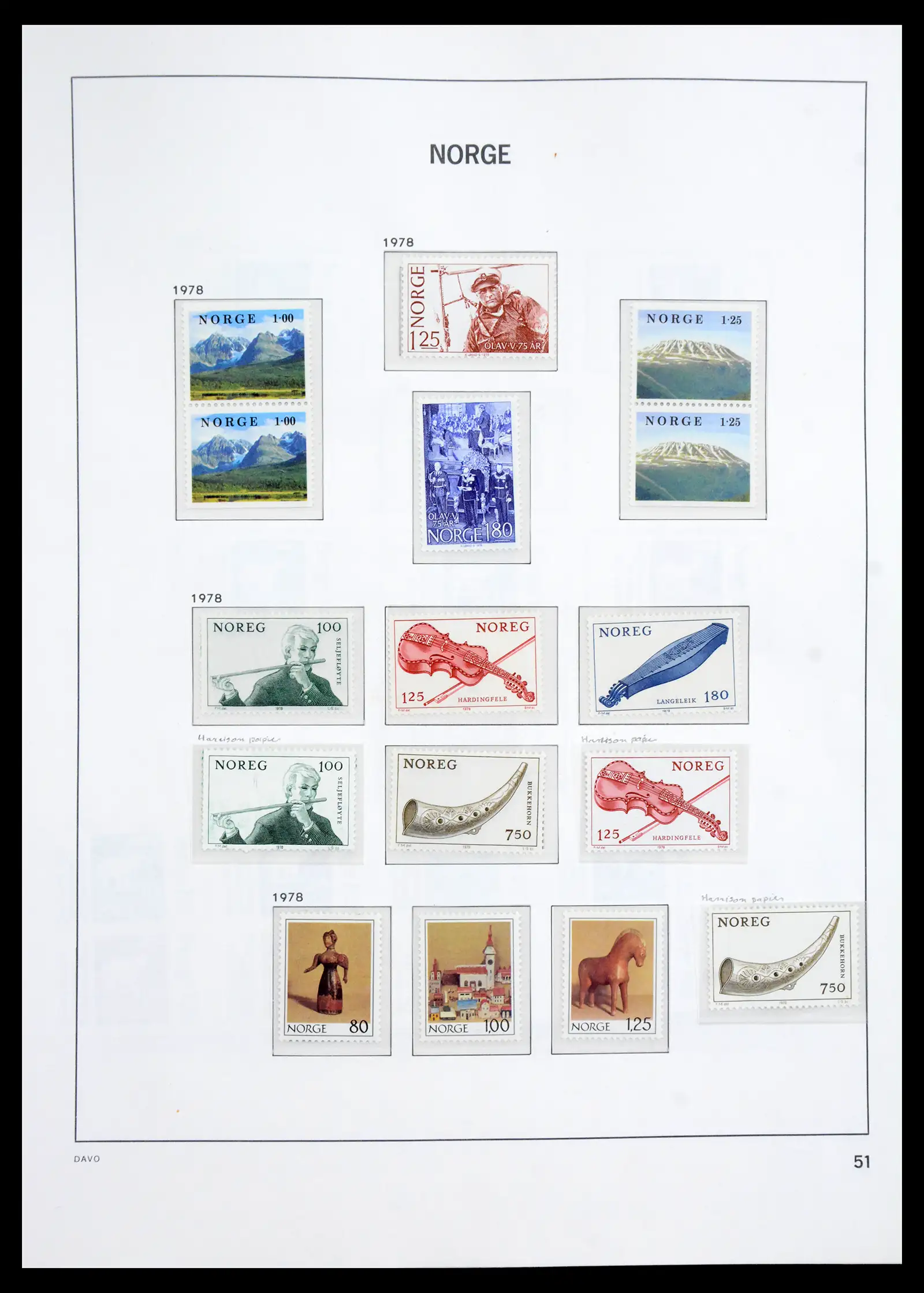 41062 0036 - Stamp collection 41062 Norway complete 1950-1009.
