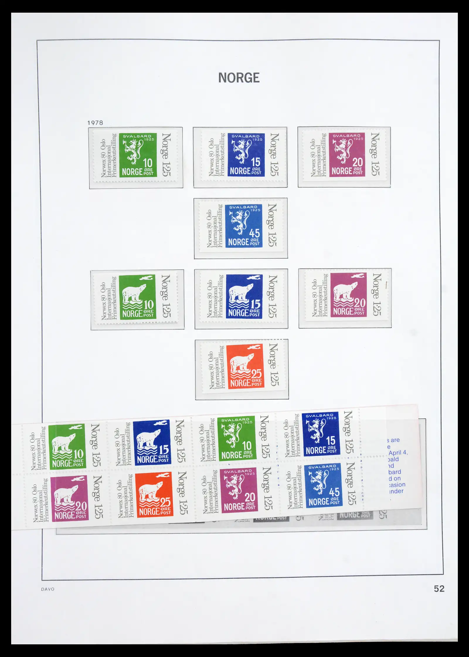 41062 0037 - Stamp collection 41062 Norway complete 1950-1009.