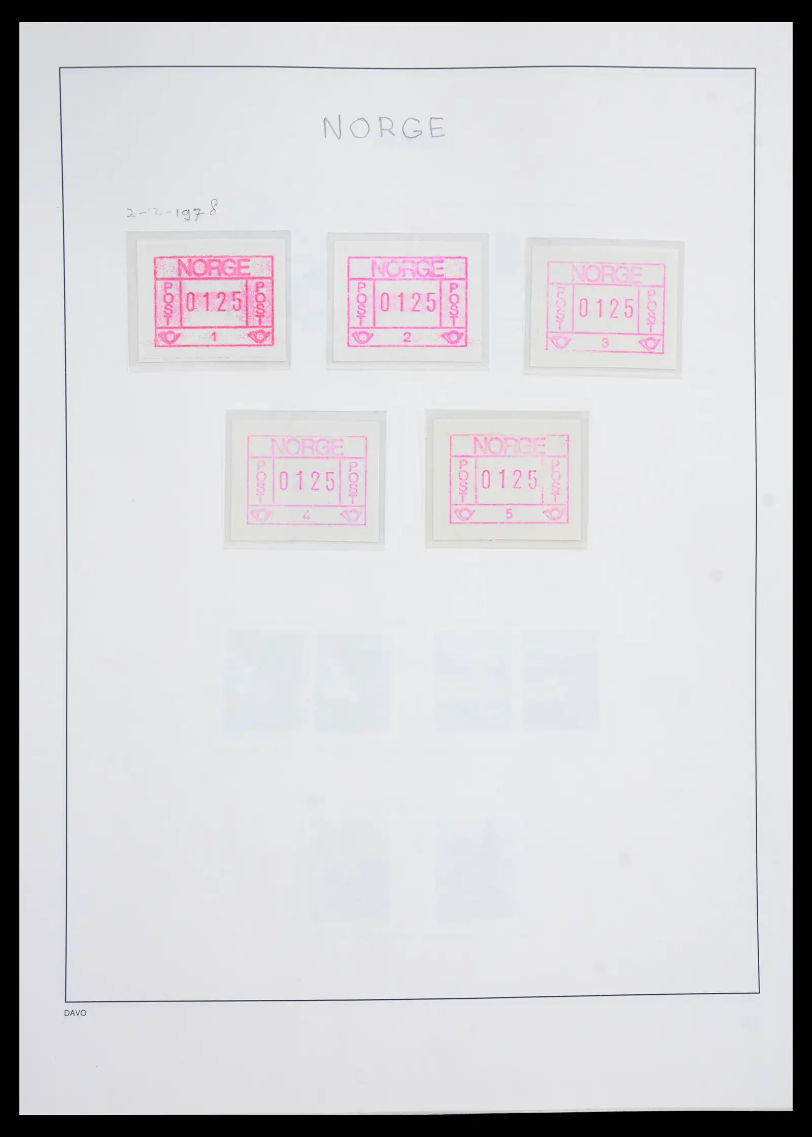 41062 0038 - Stamp collection 41062 Norway complete 1950-1009.