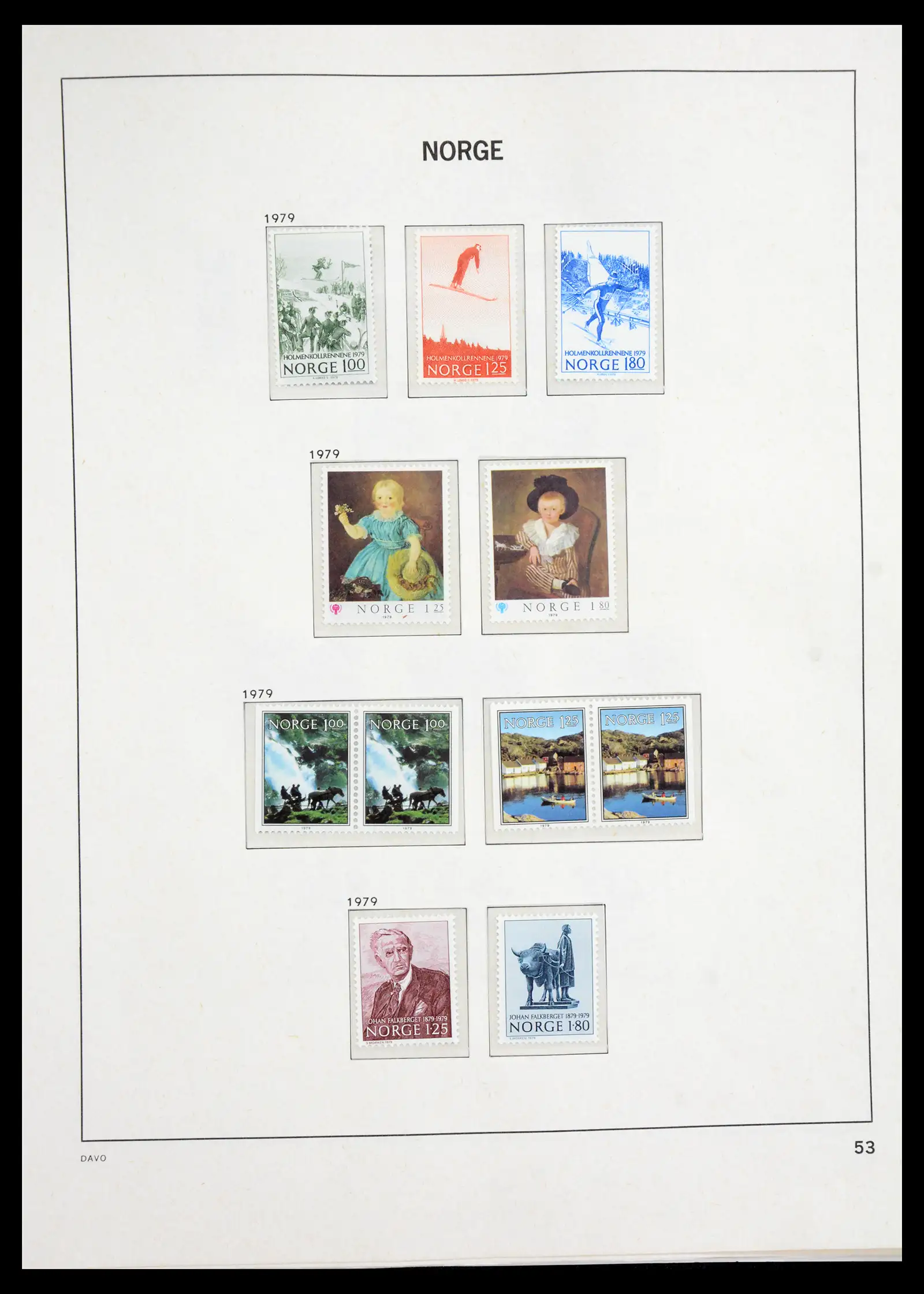 41062 0039 - Stamp collection 41062 Norway complete 1950-1009.