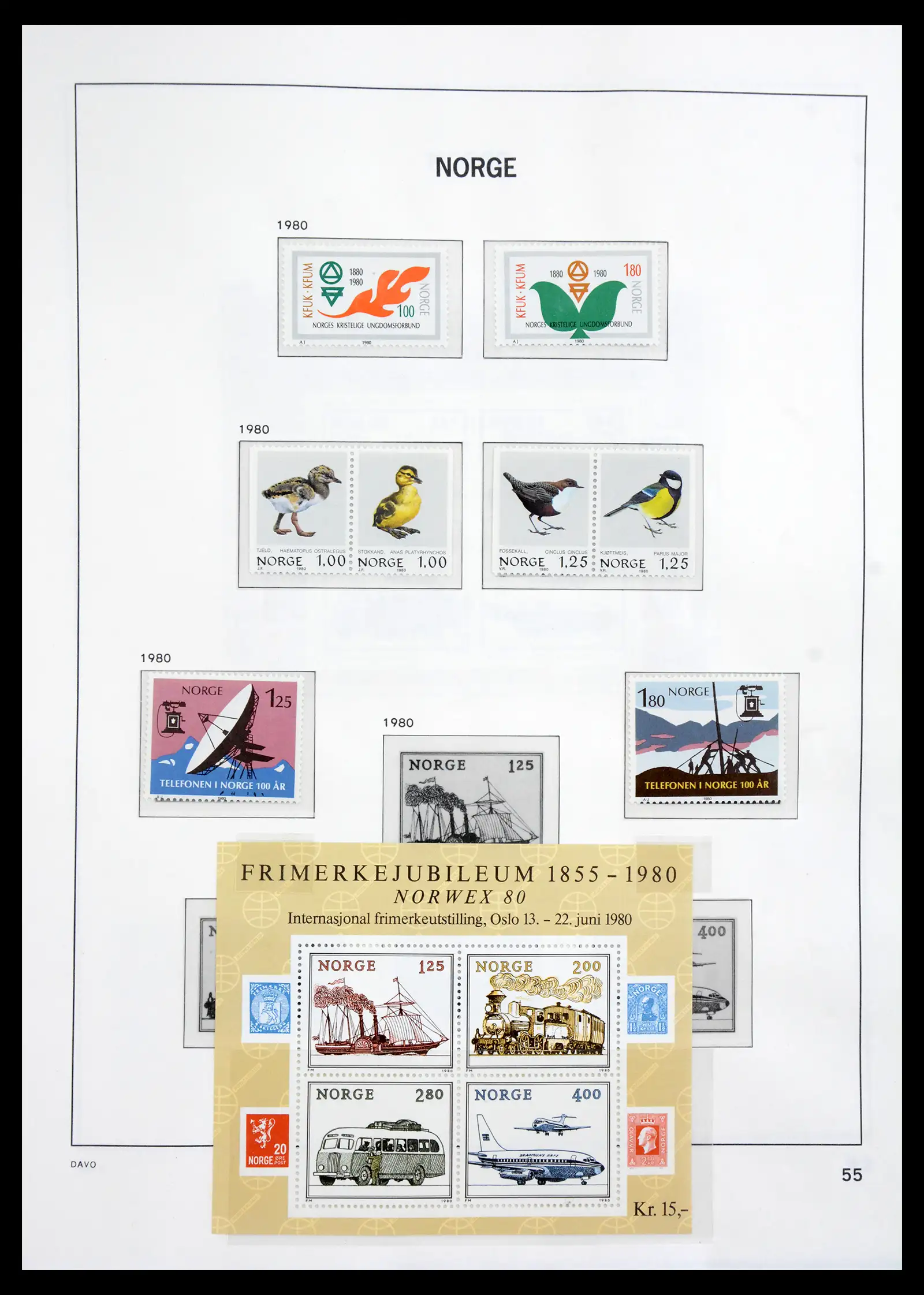 41062 0041 - Stamp collection 41062 Norway complete 1950-1009.