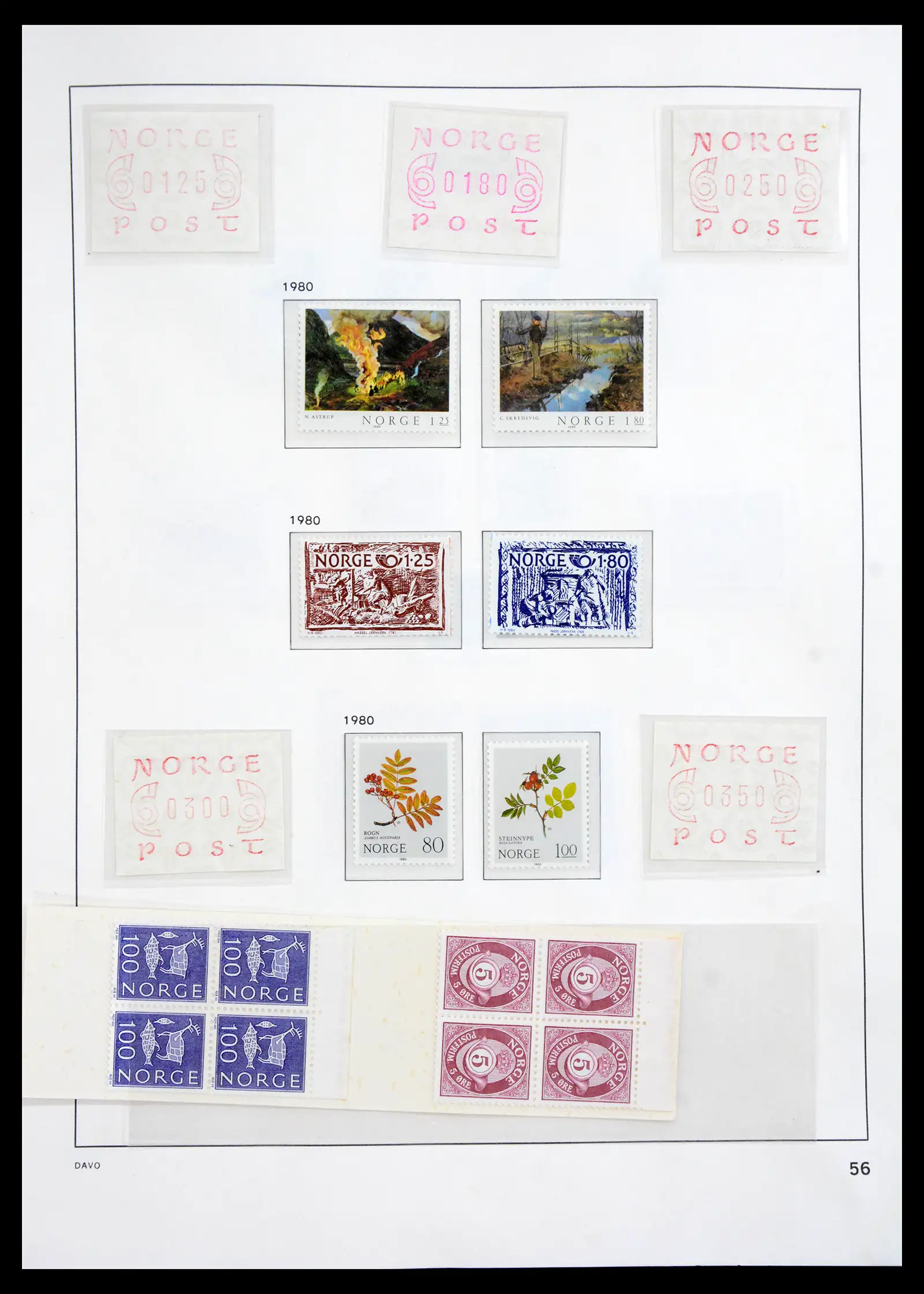 41062 0043 - Stamp collection 41062 Norway complete 1950-1009.