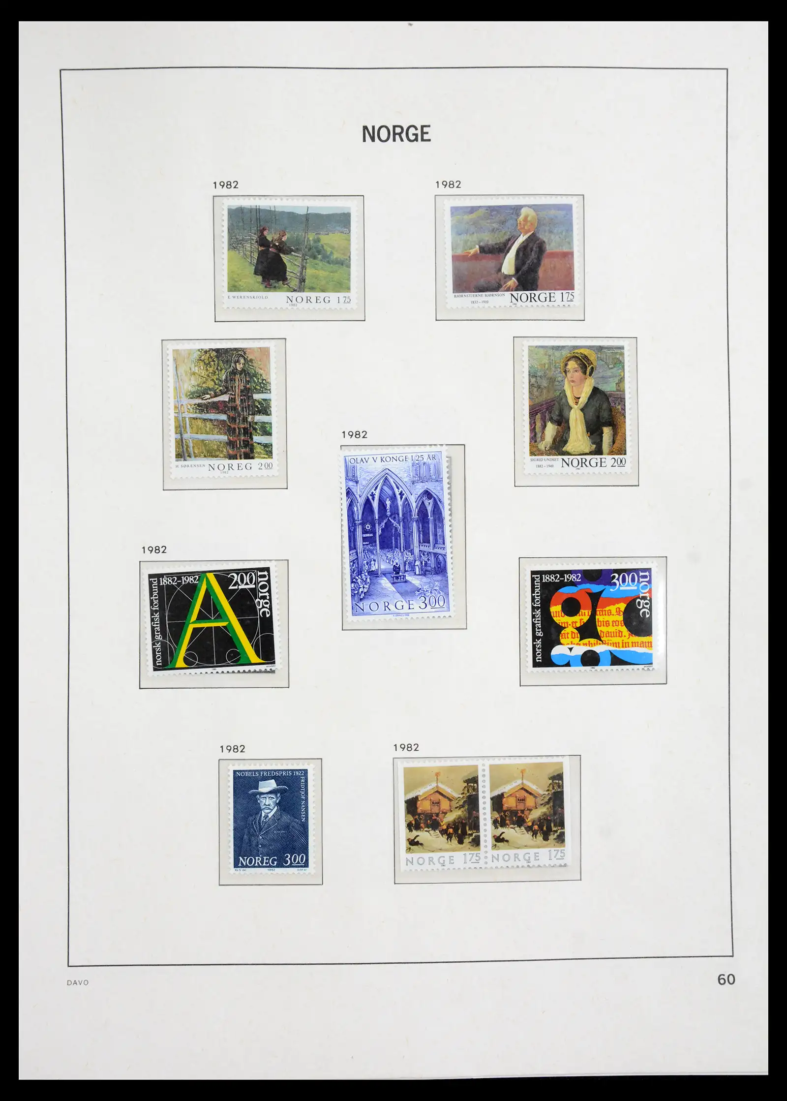 41062 0047 - Stamp collection 41062 Norway complete 1950-1009.