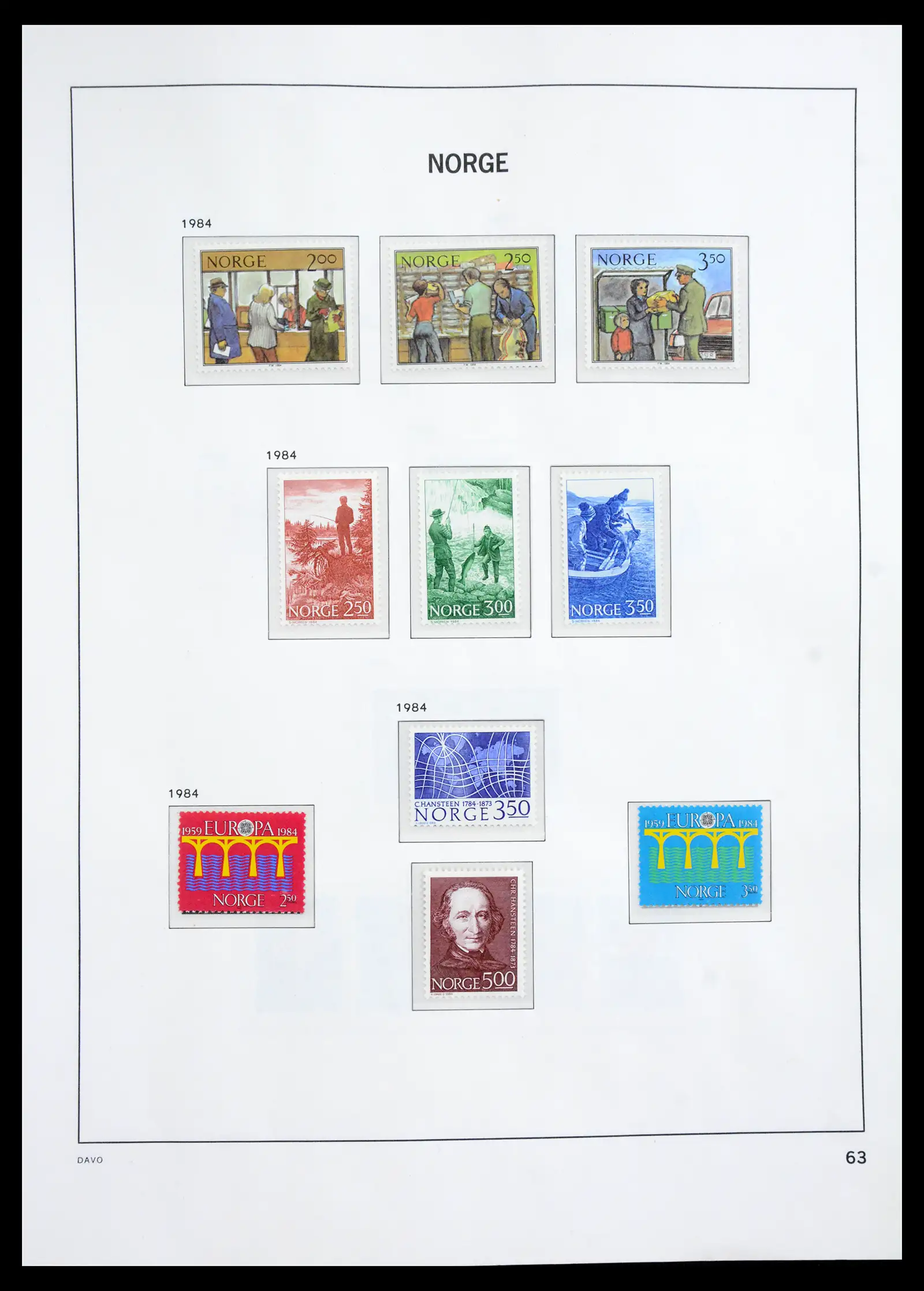 41062 0050 - Stamp collection 41062 Norway complete 1950-1009.