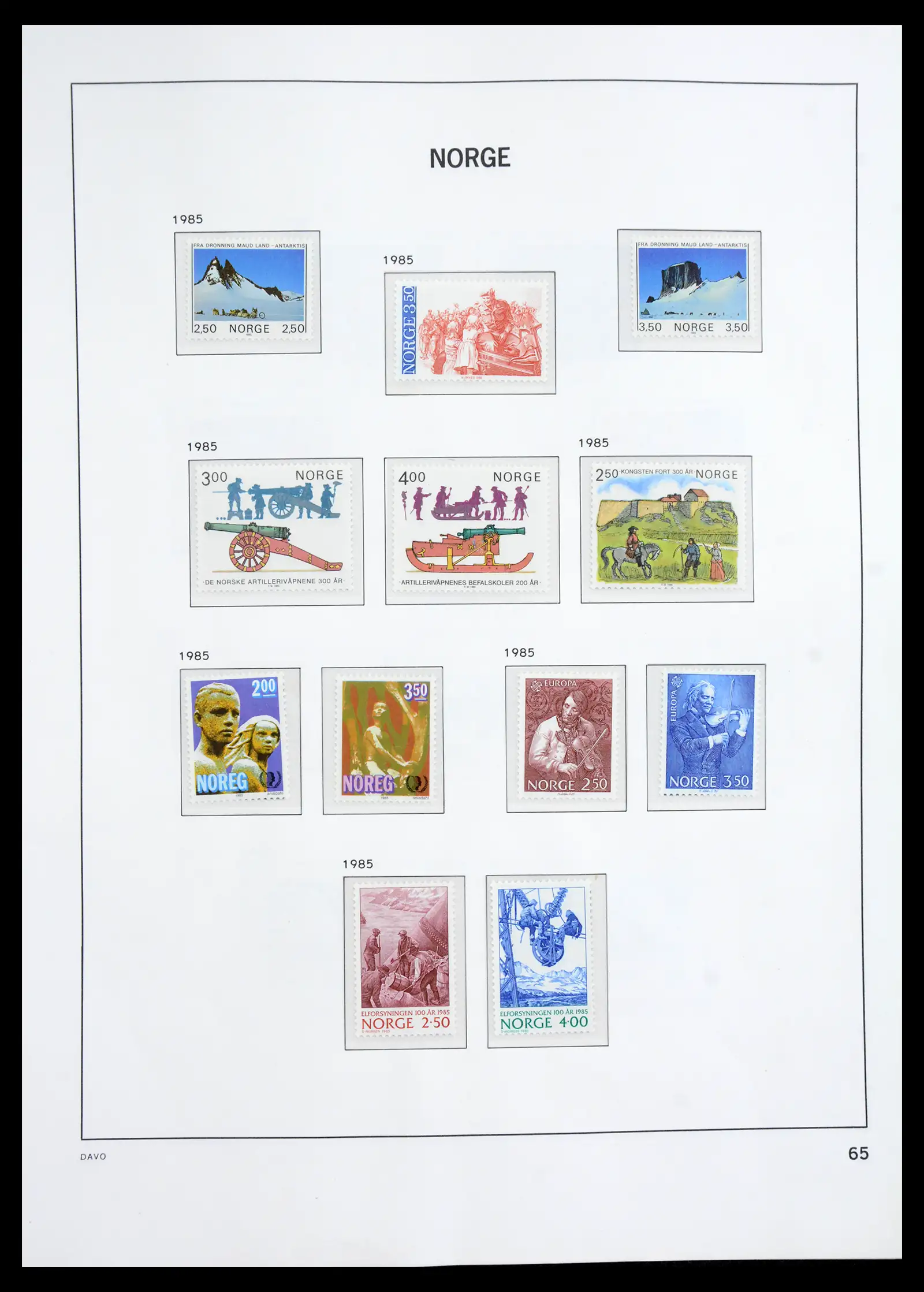41062 0052 - Stamp collection 41062 Norway complete 1950-1009.