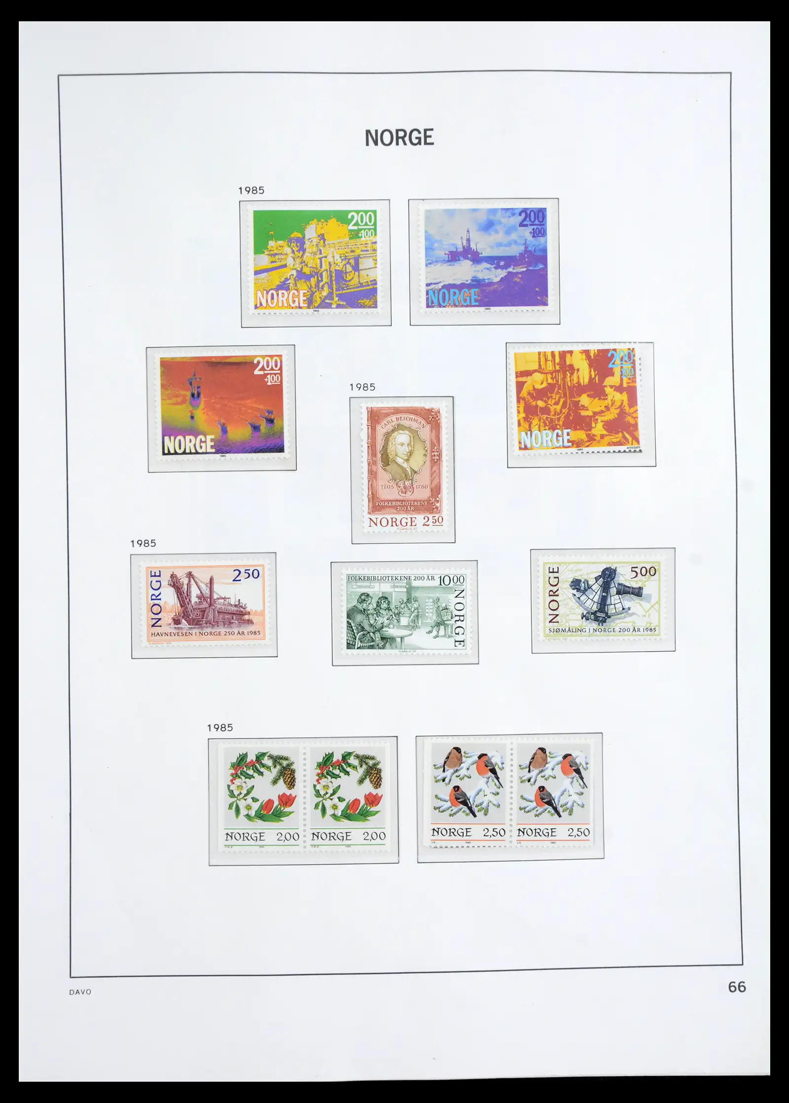 41062 0053 - Stamp collection 41062 Norway complete 1950-1009.