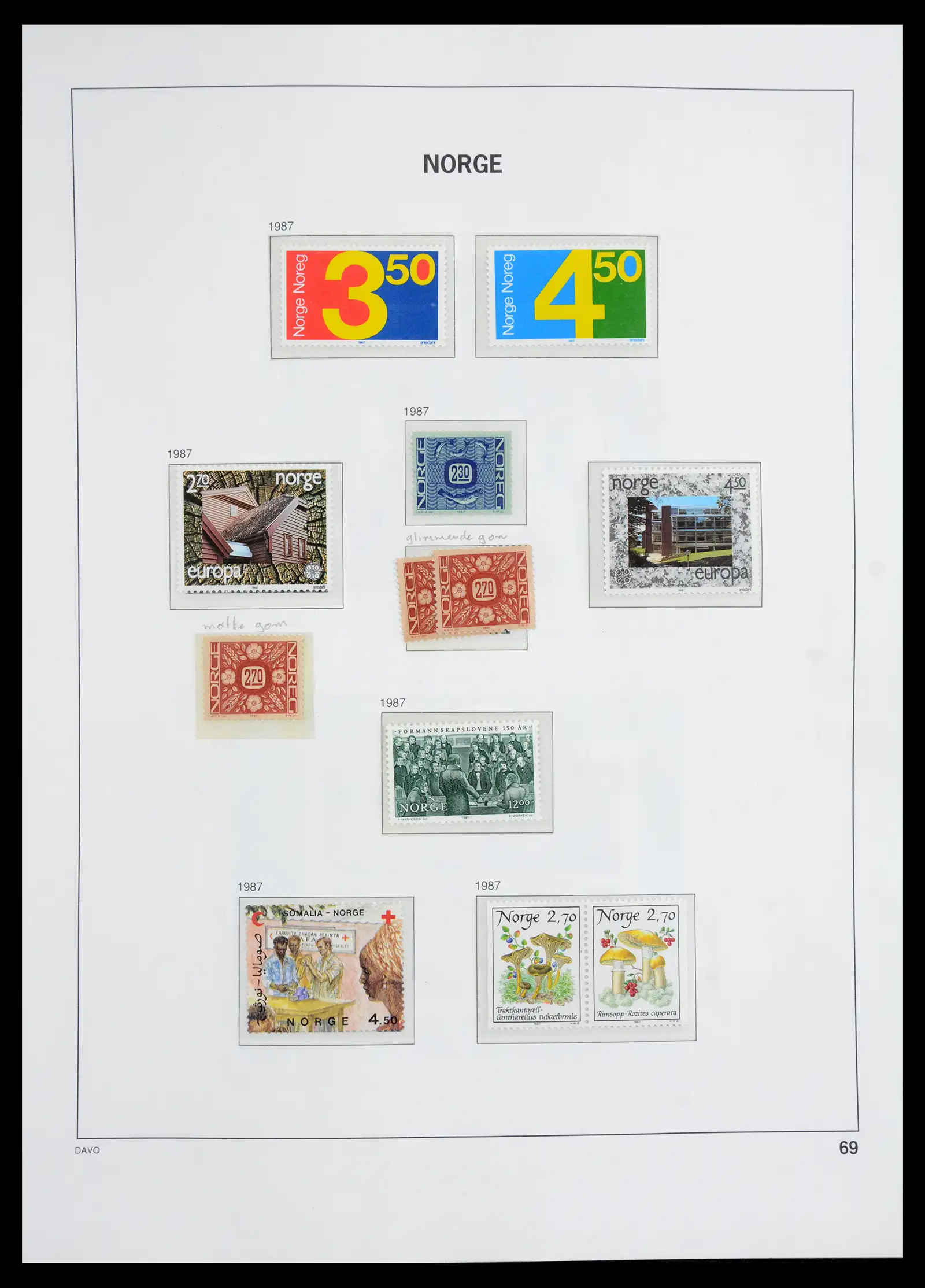 41062 0058 - Stamp collection 41062 Norway complete 1950-1009.