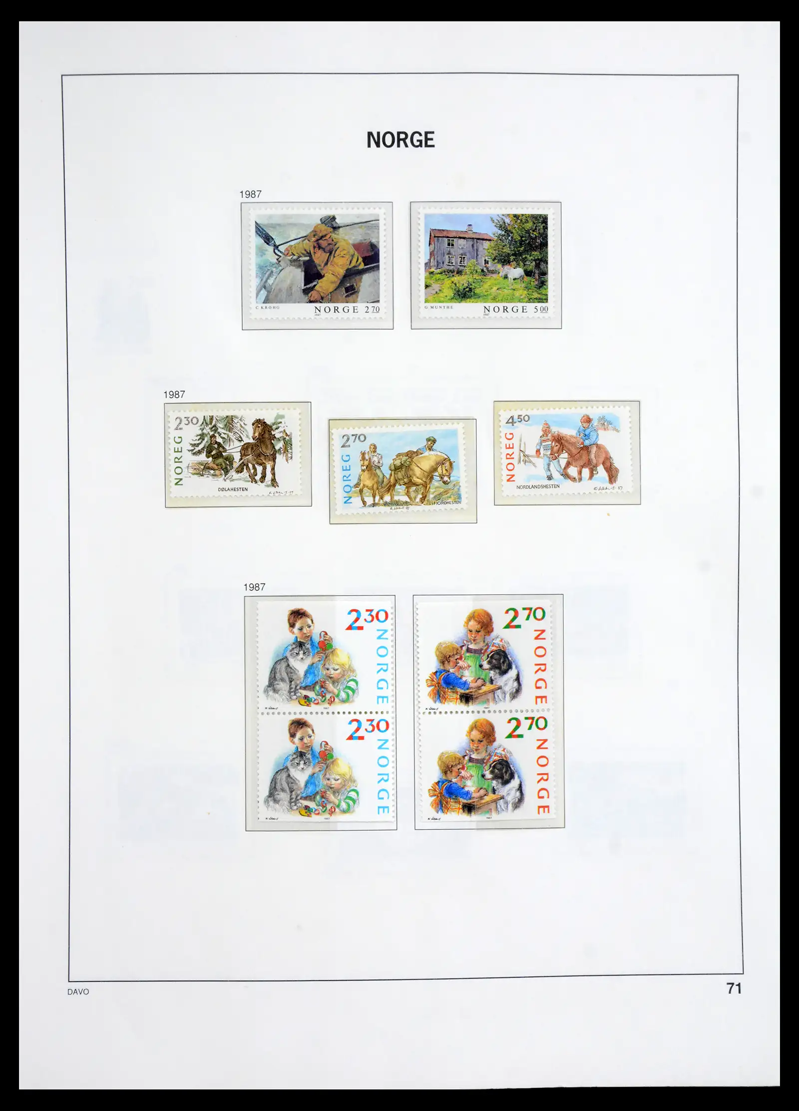 41062 0061 - Stamp collection 41062 Norway complete 1950-1009.