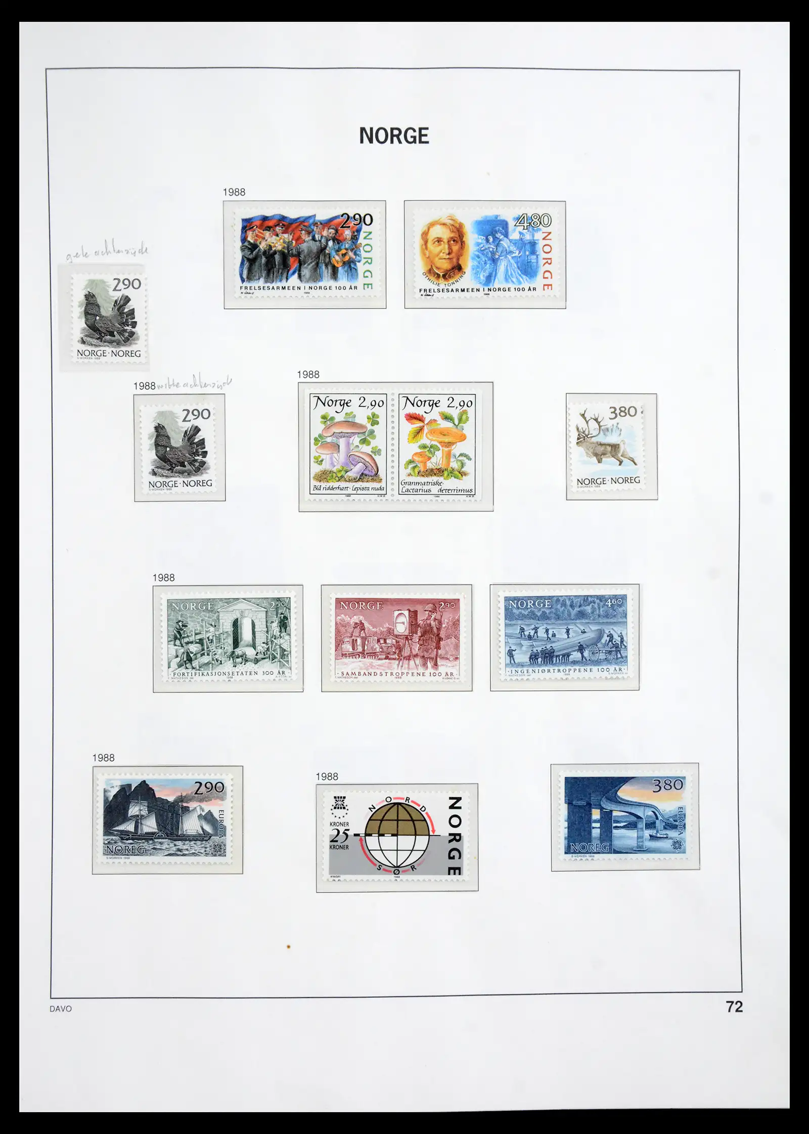 41062 0062 - Stamp collection 41062 Norway complete 1950-1009.