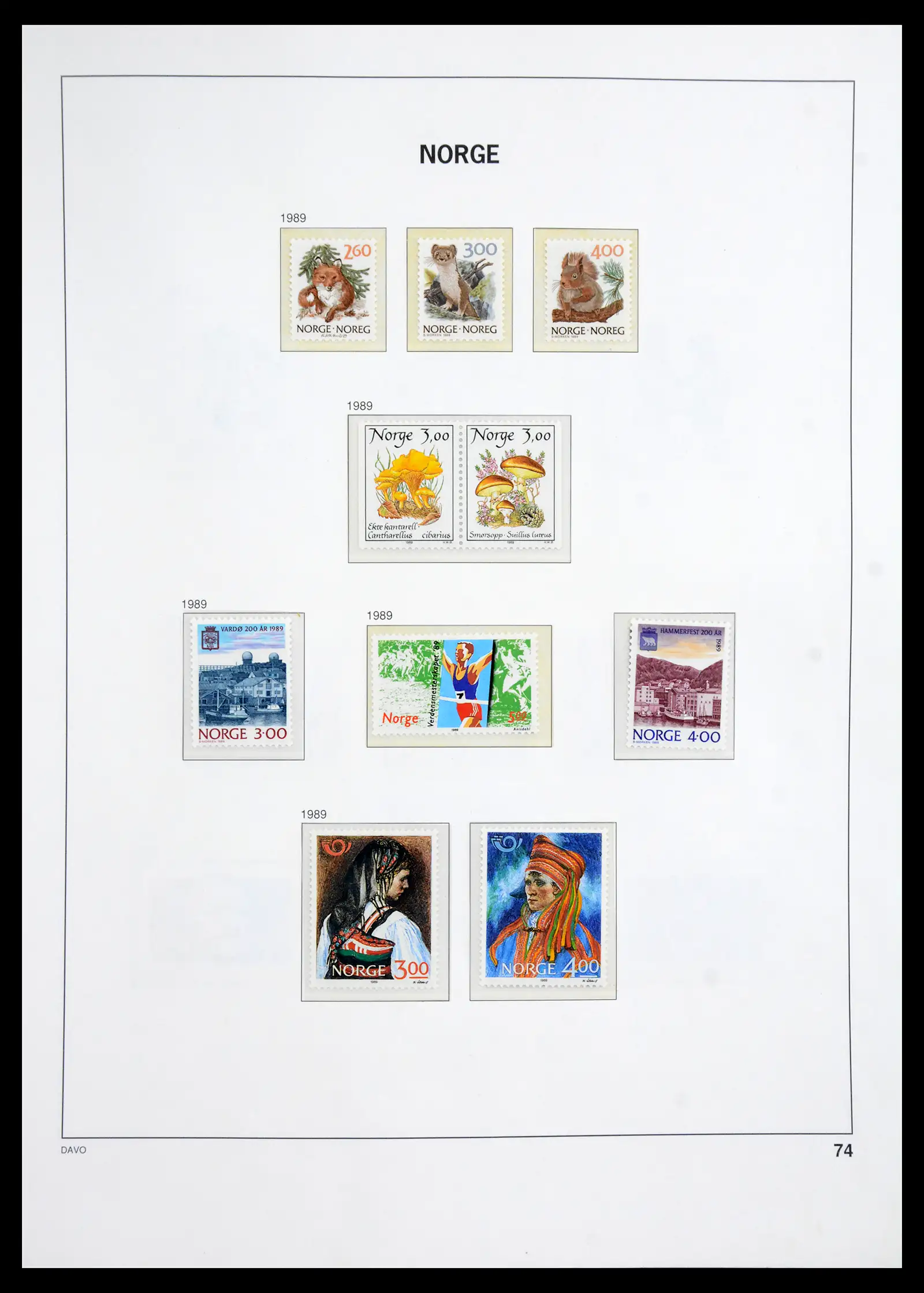 41062 0065 - Stamp collection 41062 Norway complete 1950-1009.
