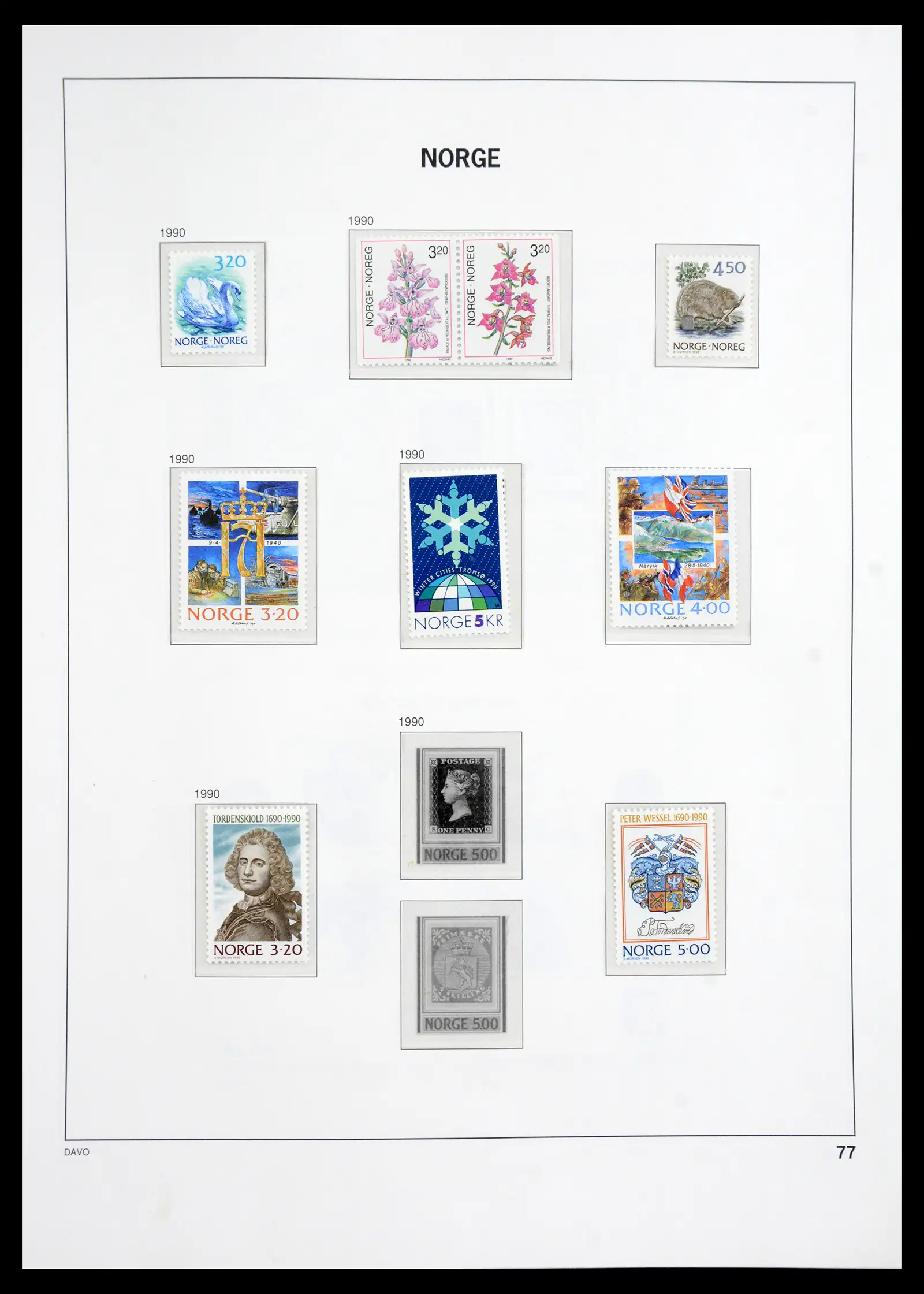 41062 0069 - Stamp collection 41062 Norway complete 1950-1009.