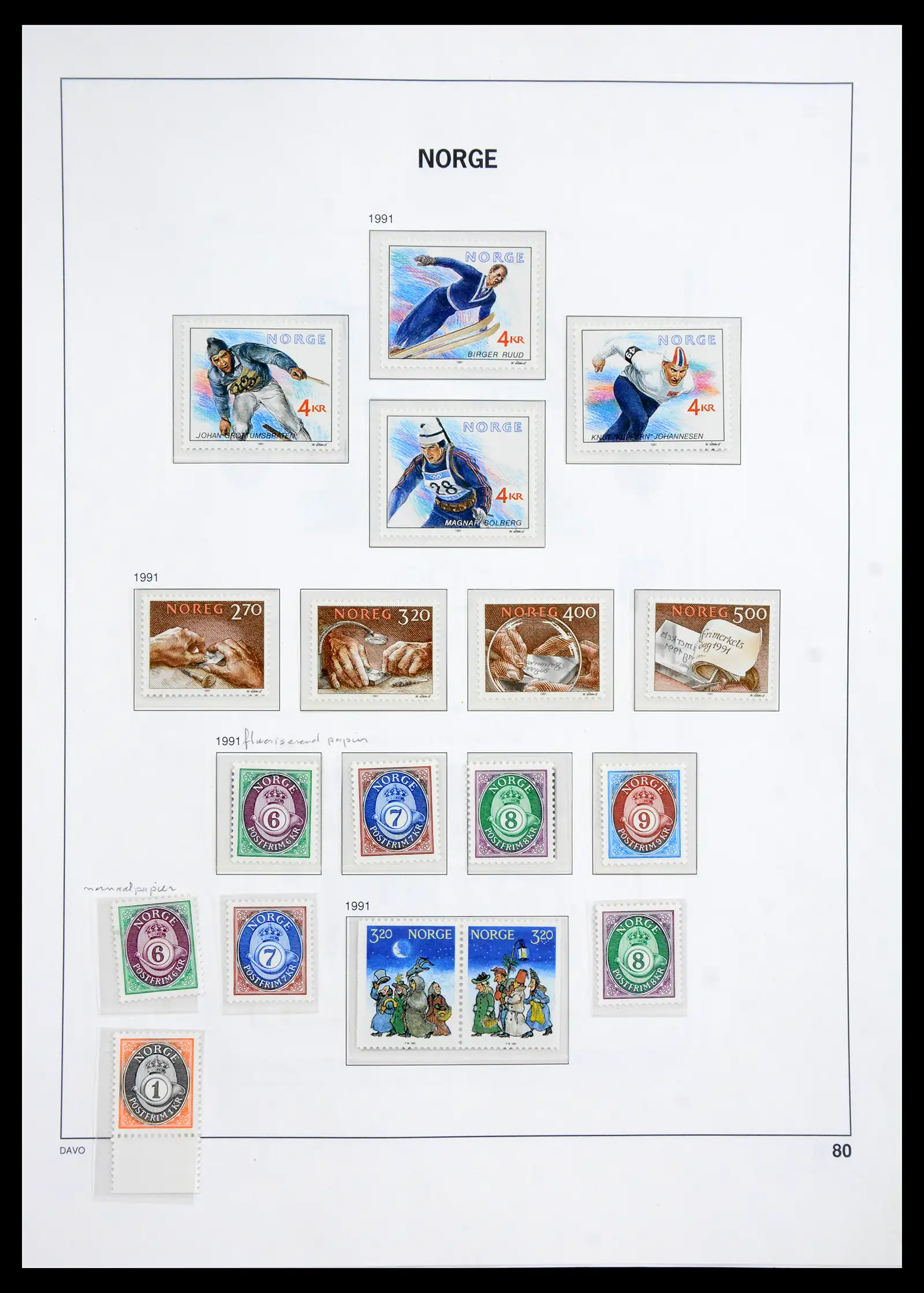 41062 0073 - Stamp collection 41062 Norway complete 1950-1009.