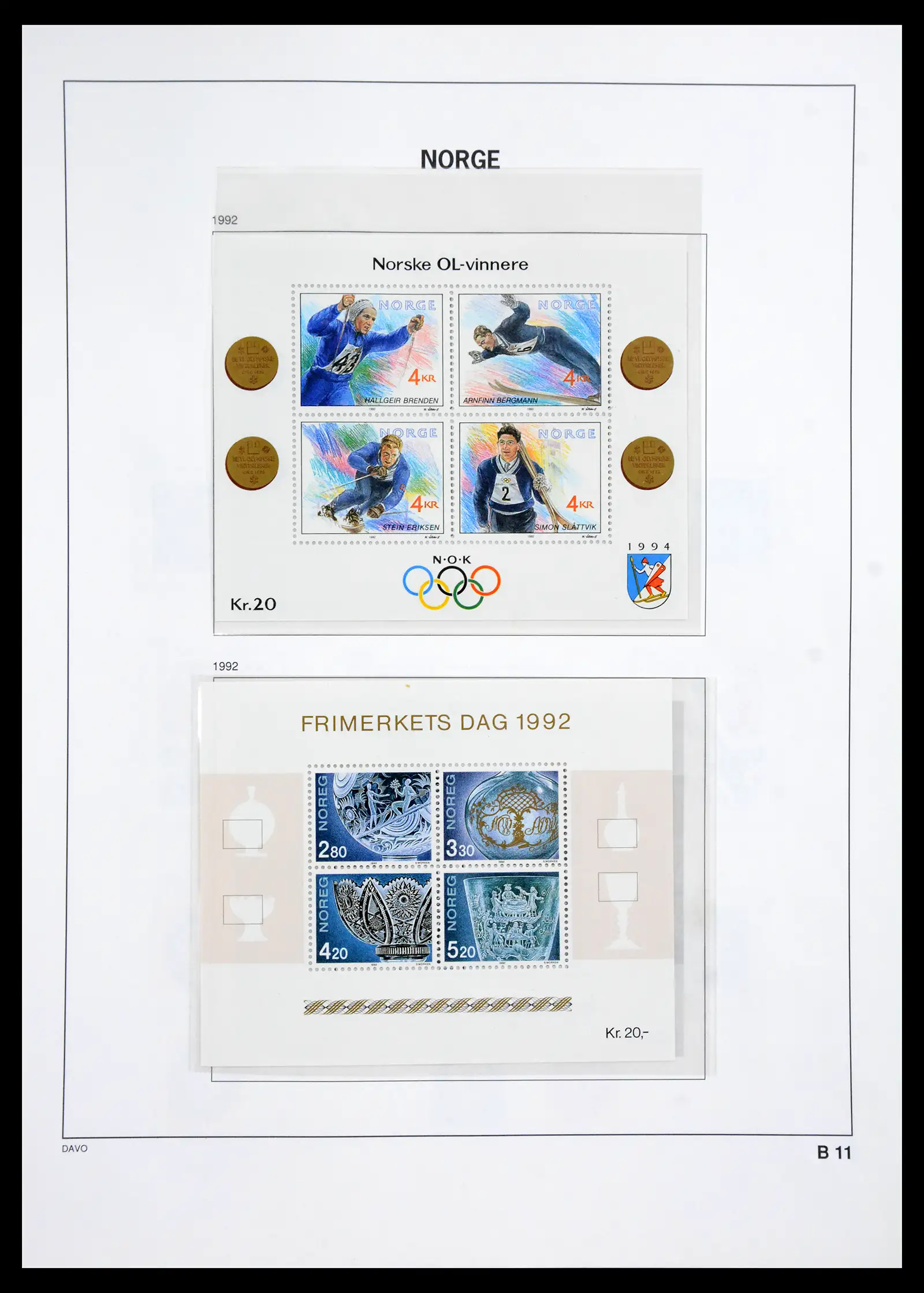 41062 0076 - Stamp collection 41062 Norway complete 1950-1009.