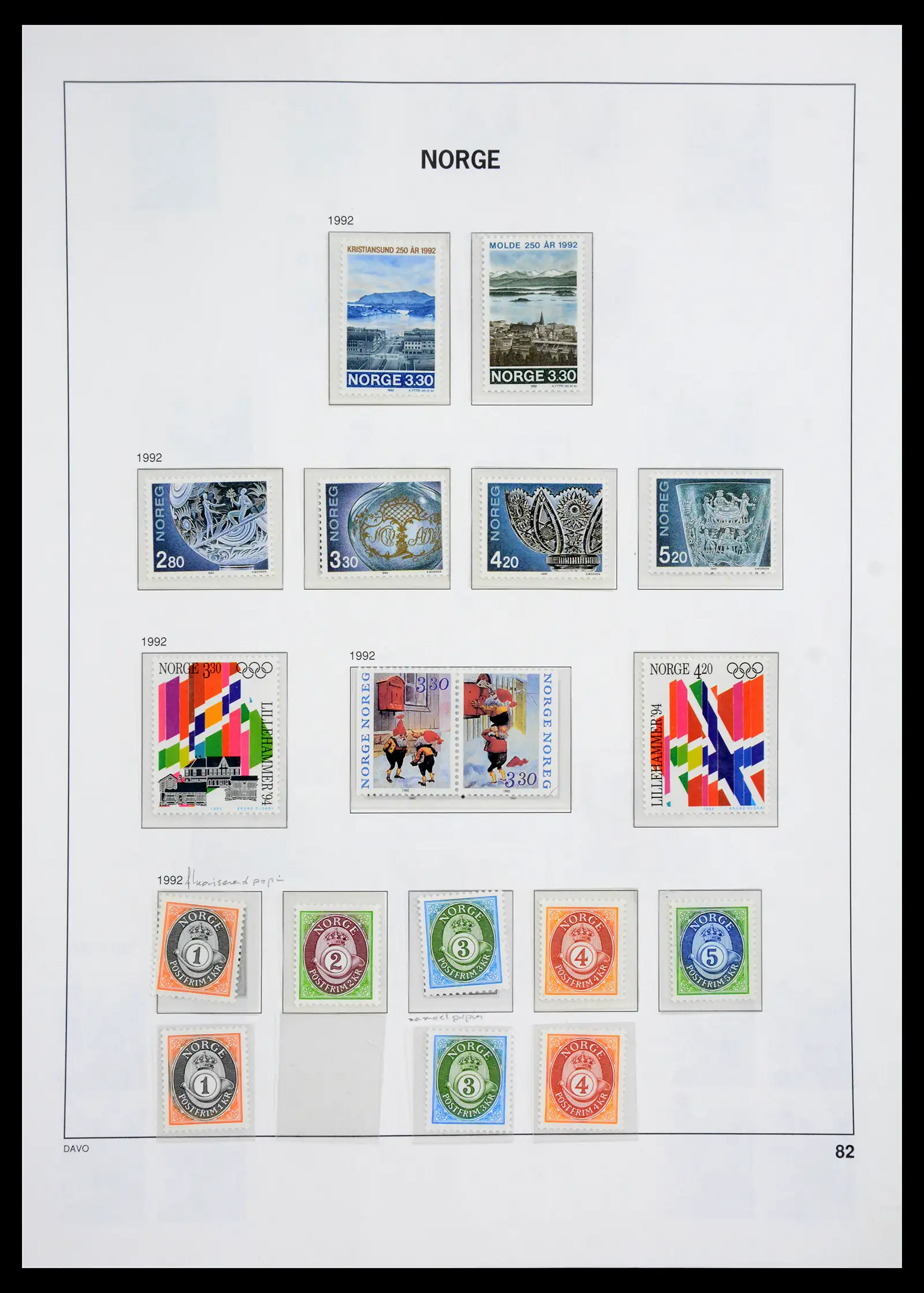 41062 0077 - Stamp collection 41062 Norway complete 1950-1009.