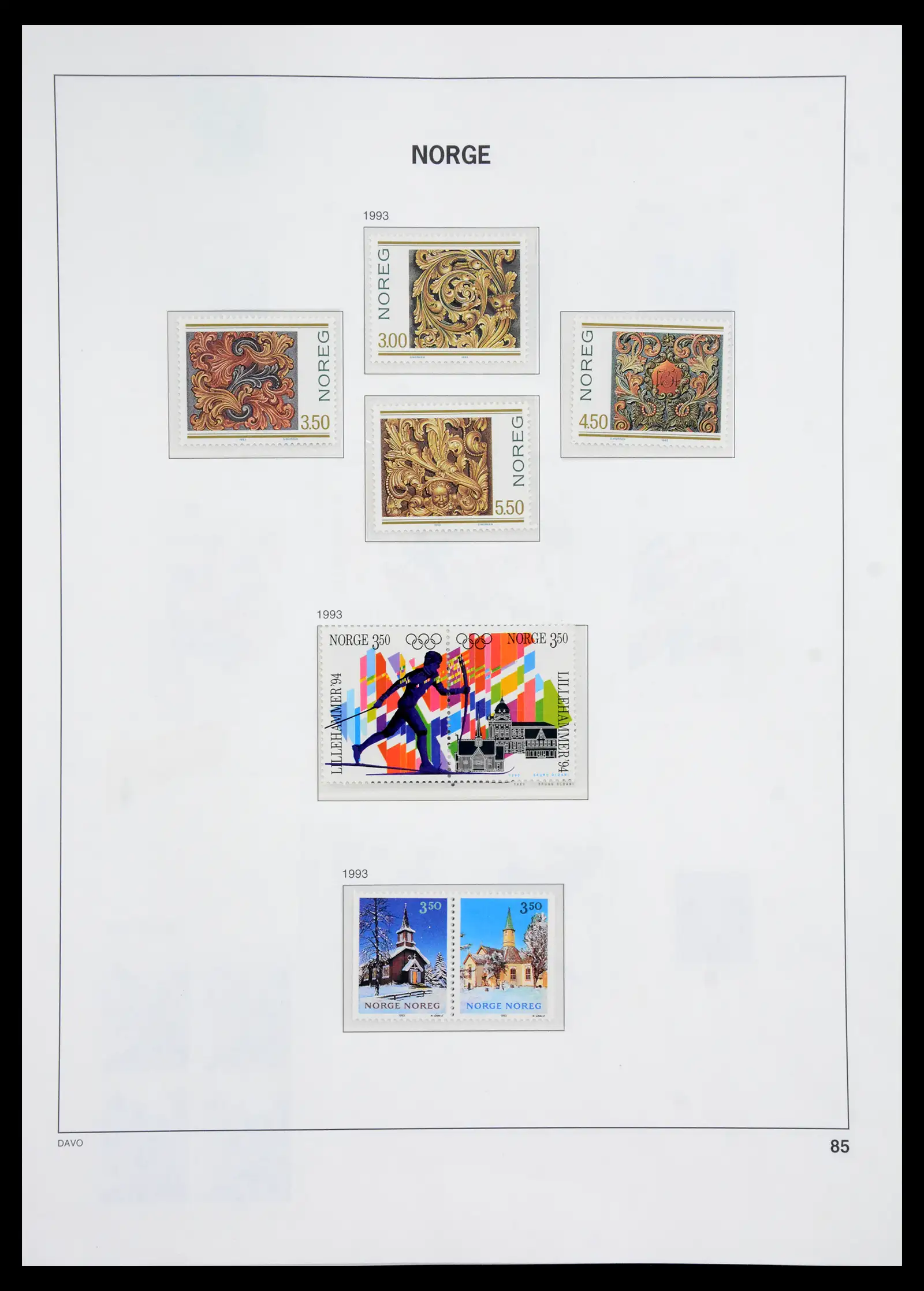 41062 0081 - Stamp collection 41062 Norway complete 1950-1009.