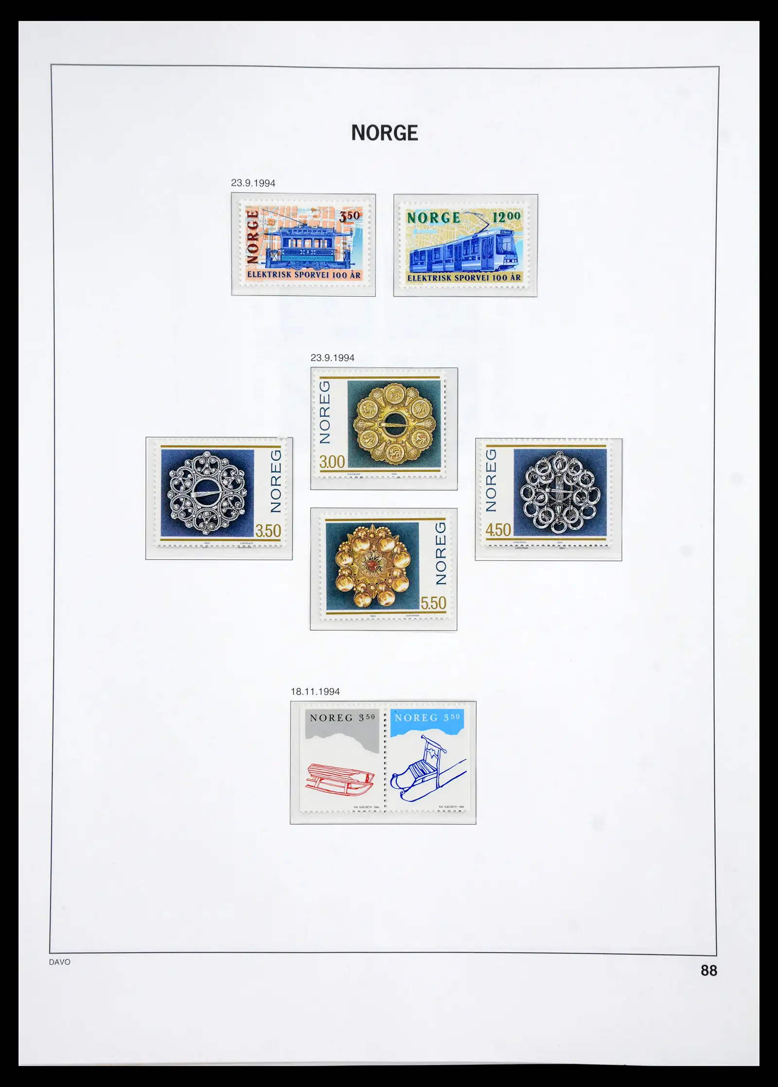 41062 0084 - Stamp collection 41062 Norway complete 1950-1009.