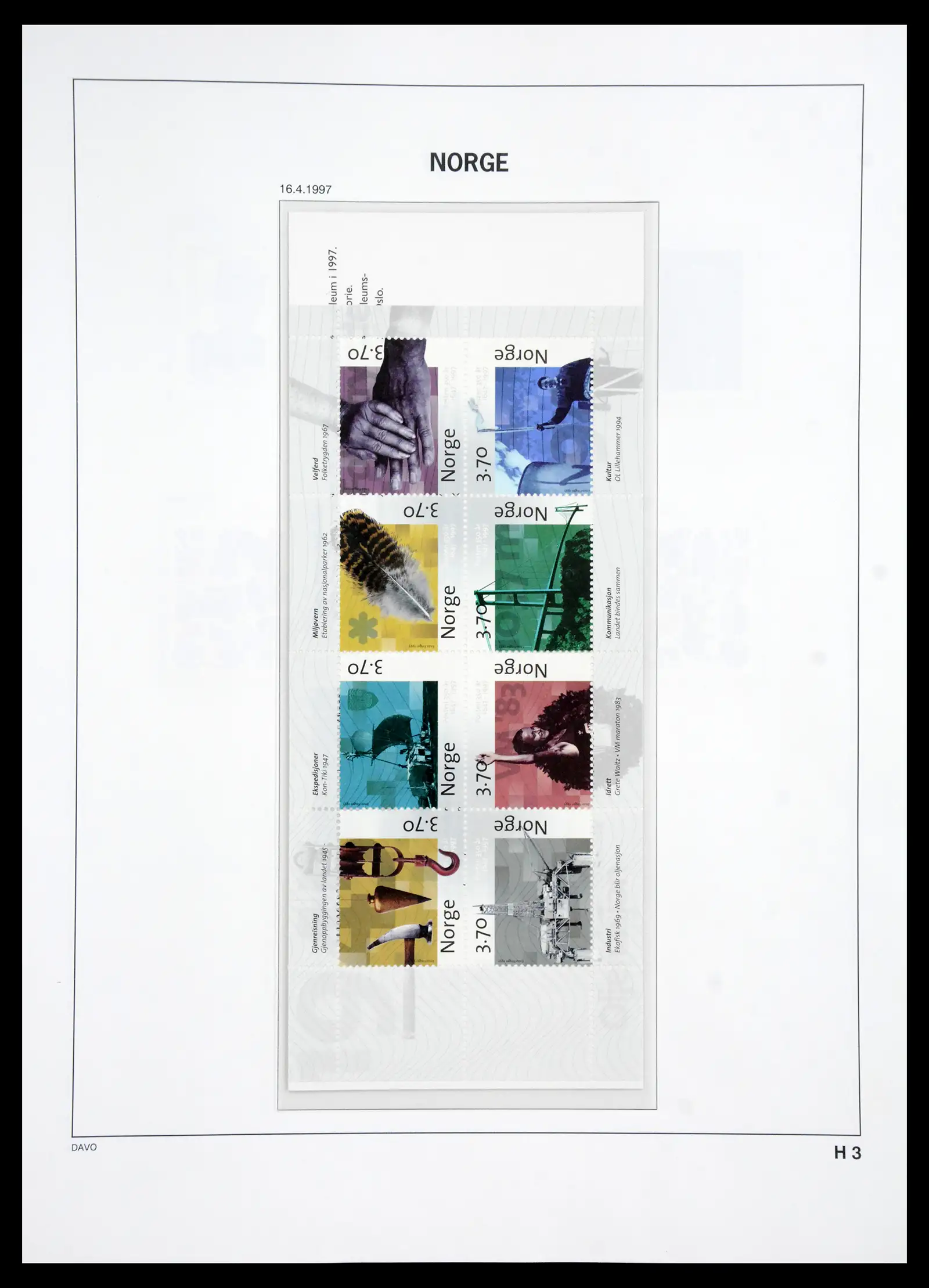 41062 0096 - Stamp collection 41062 Norway complete 1950-1009.
