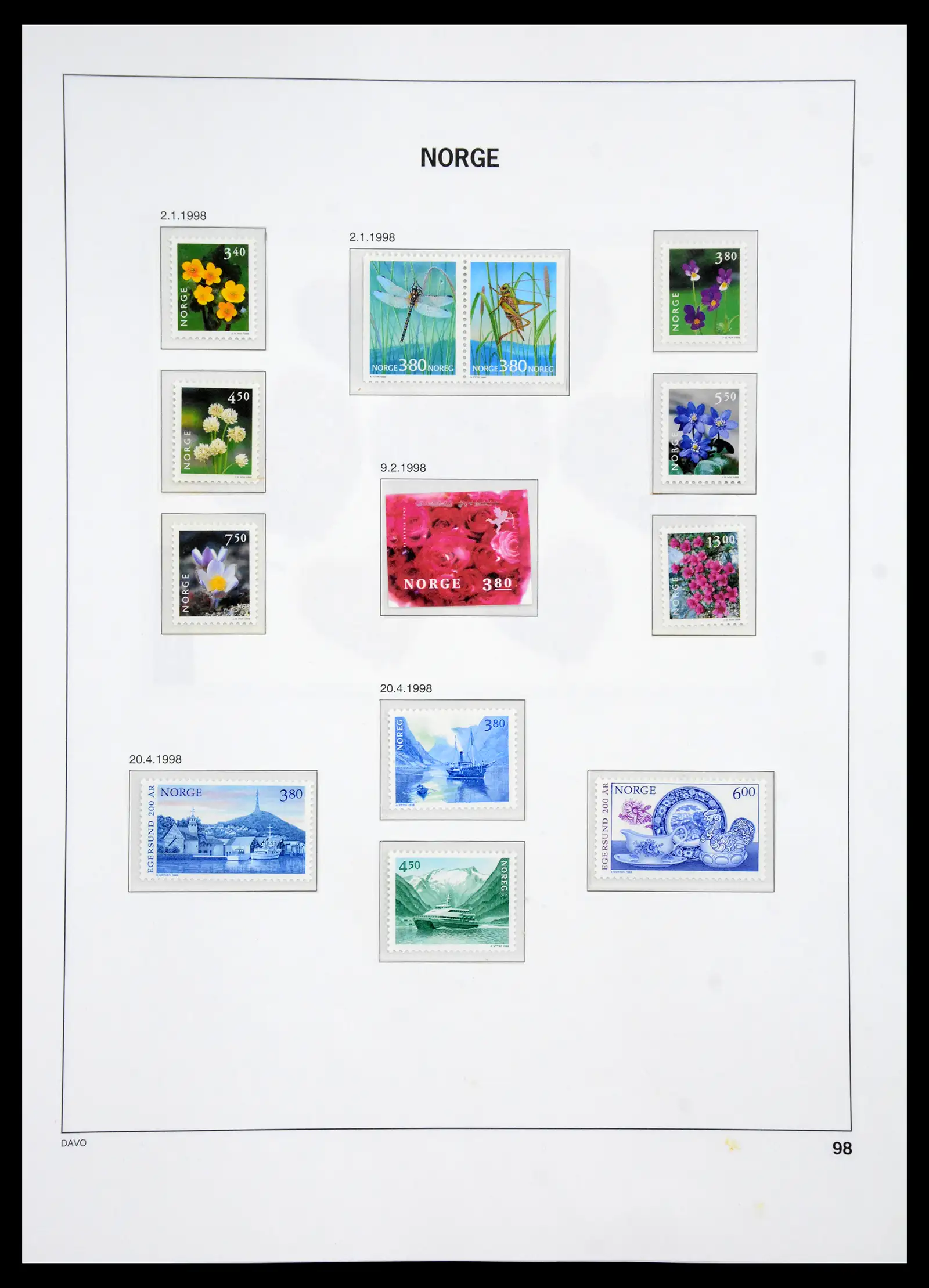 41062 0098 - Stamp collection 41062 Norway complete 1950-1009.